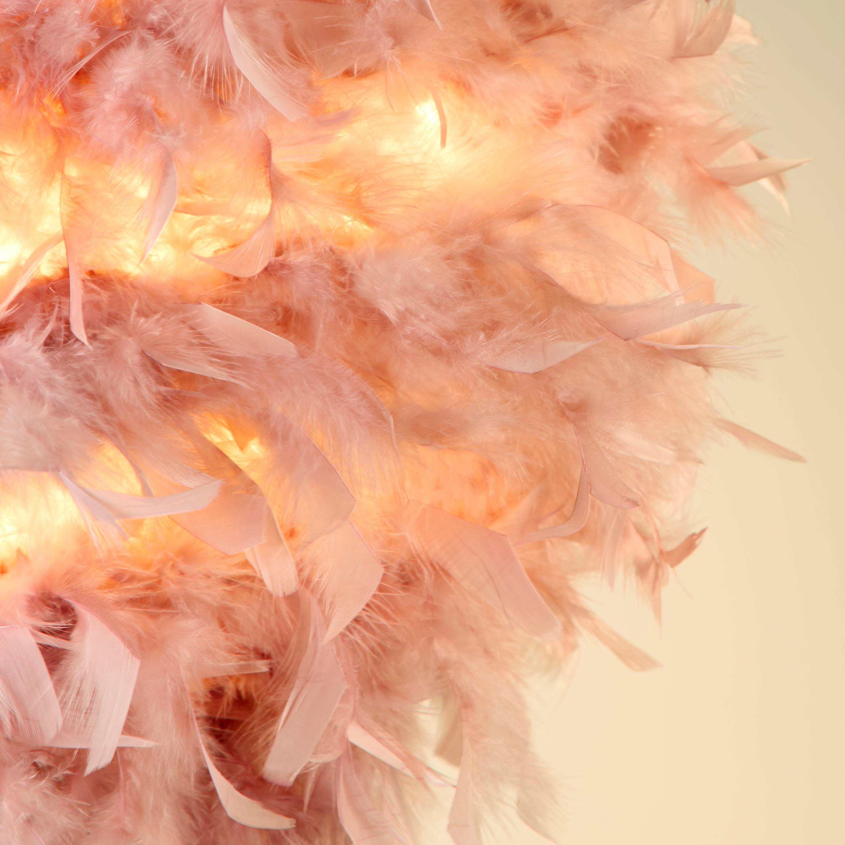 Pink - Lighting Collection - Feather Shade - 3
