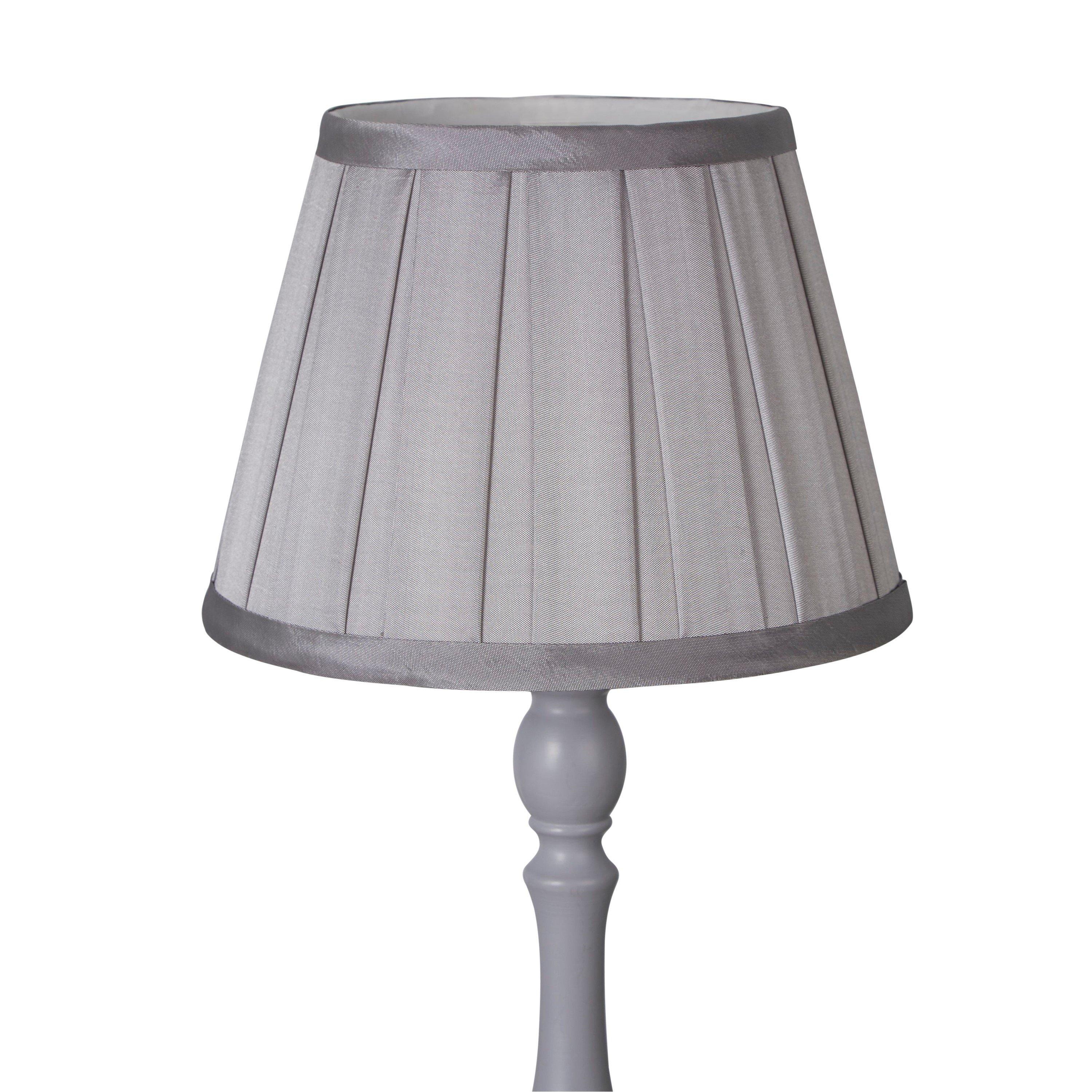 Silver - Lighting Collection - Taper Pleat Silk Shade - 3