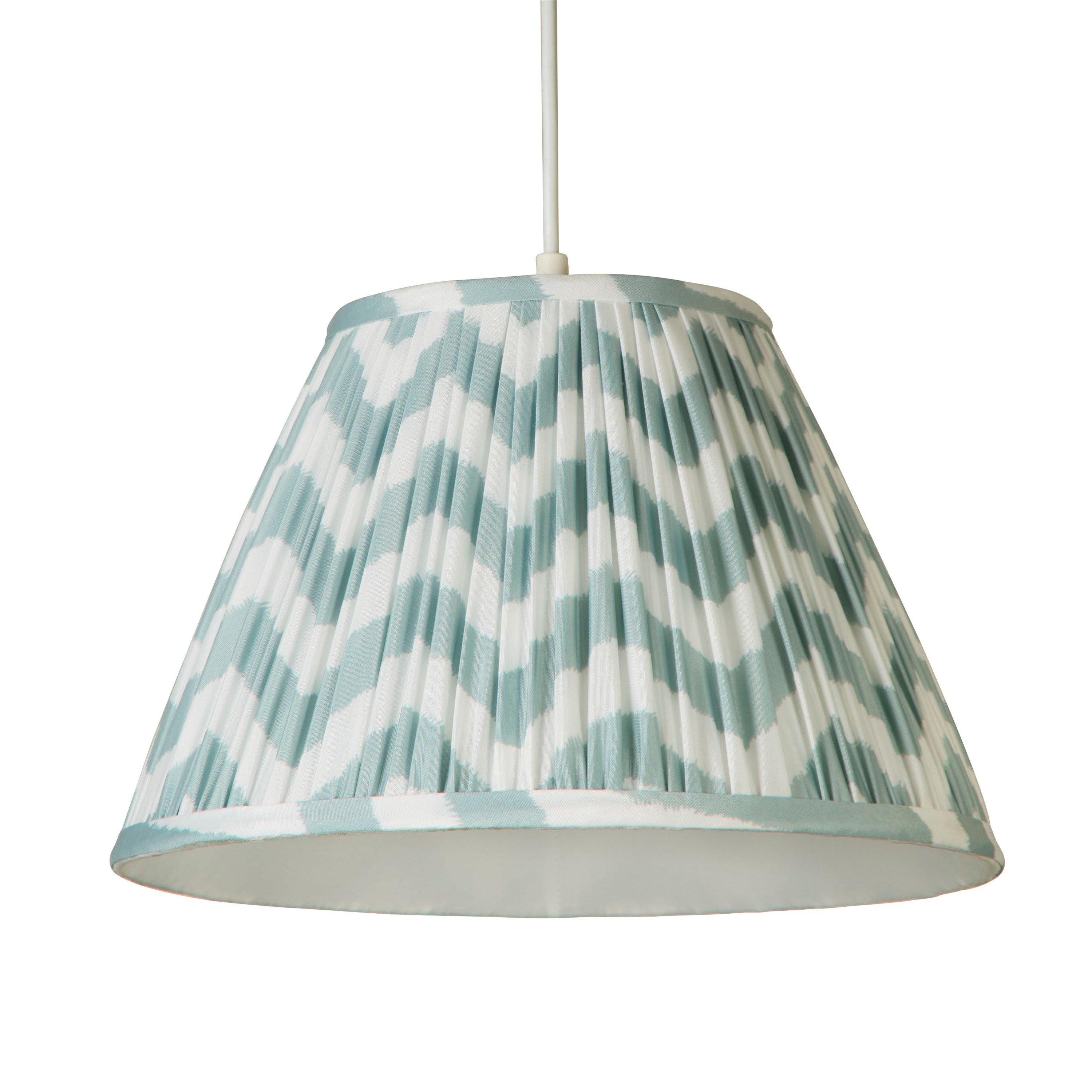 Mint - Lighting Collection - Chevron Pattern Gathered Pleat Shade - 2