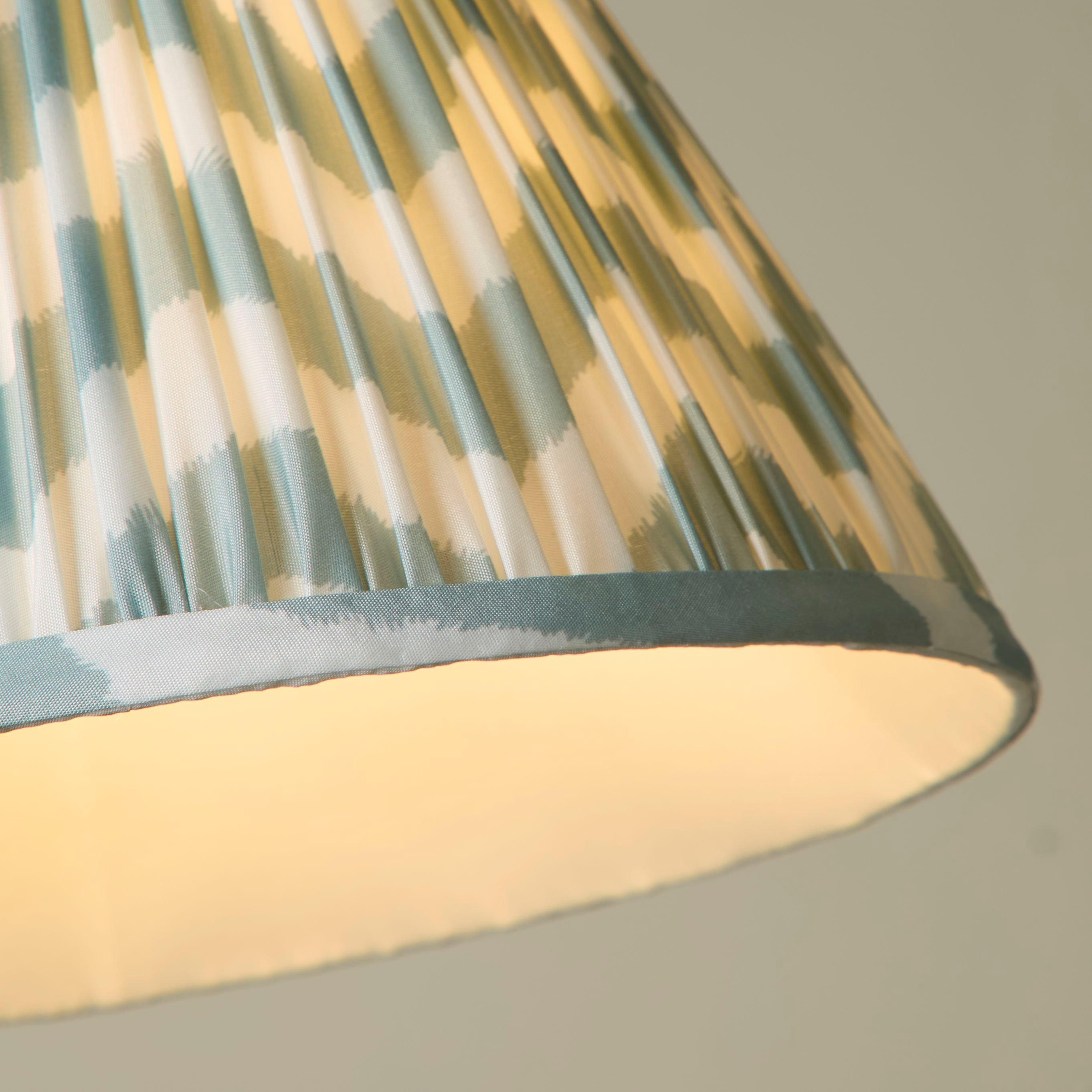 Mint - Lighting Collection - Chevron Pattern Gathered Pleat Shade - 3