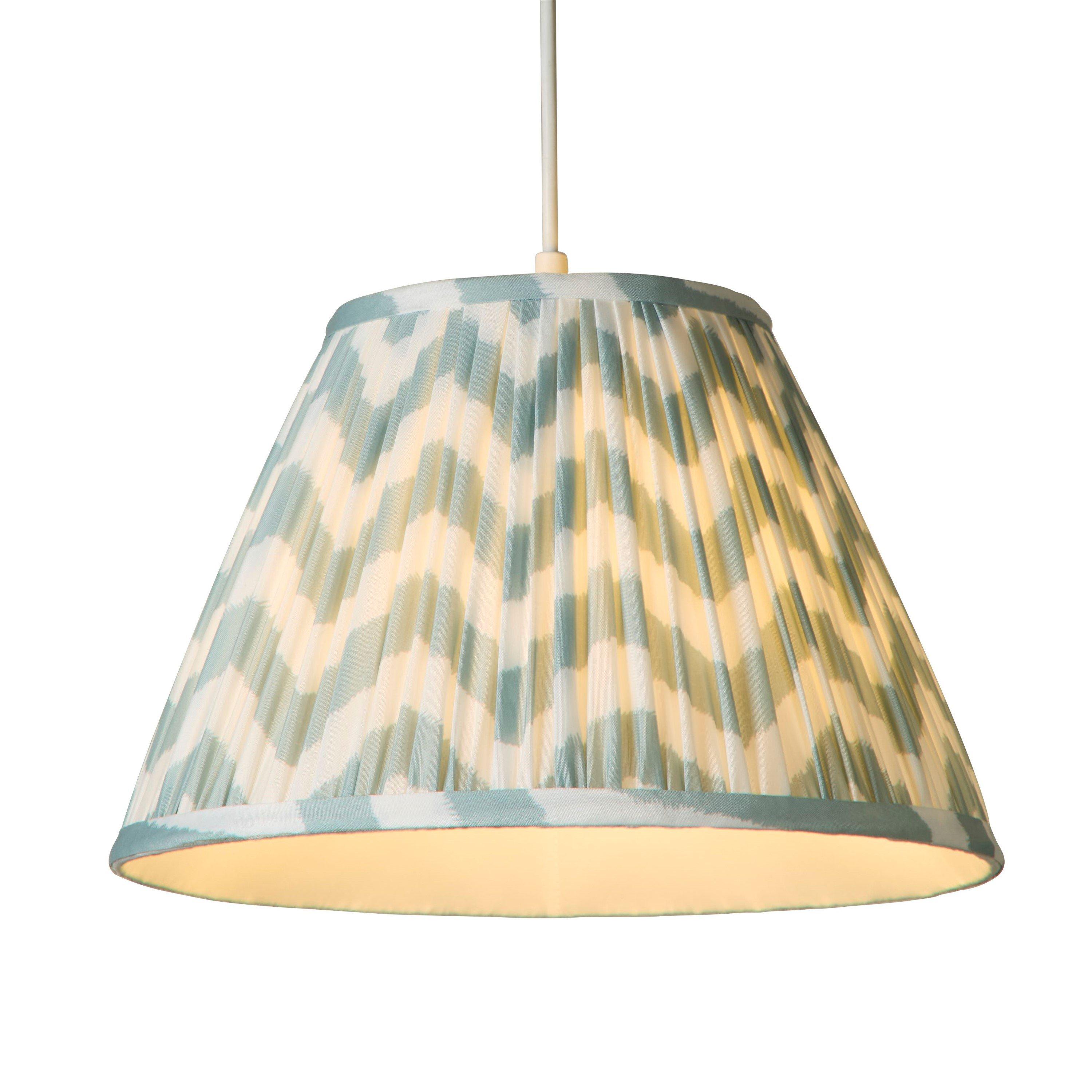 Mint - Lighting Collection - Chevron Pattern Gathered Pleat Shade - 4
