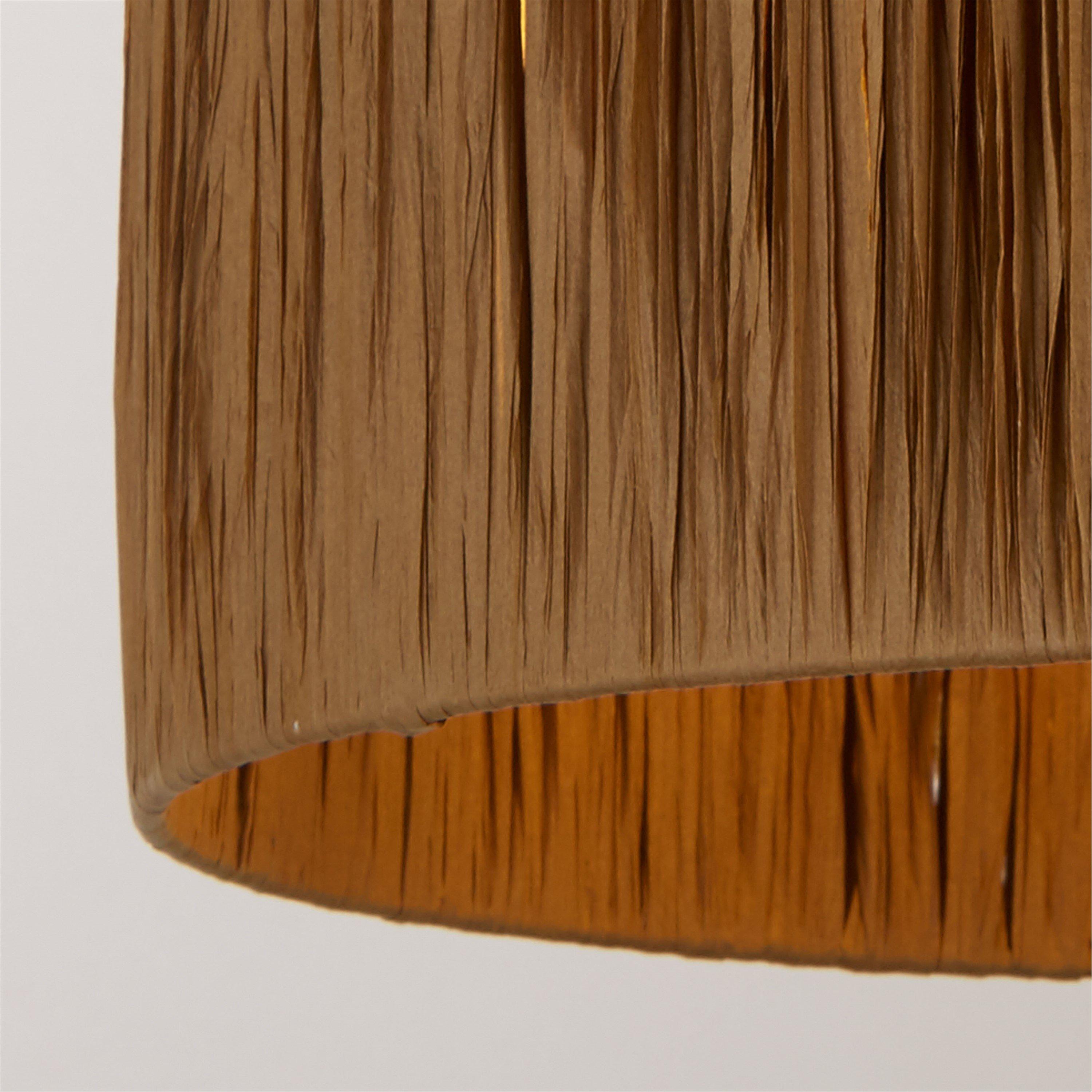 Natural - Lighting Collection - Raffia Easy Fit Shade - 2