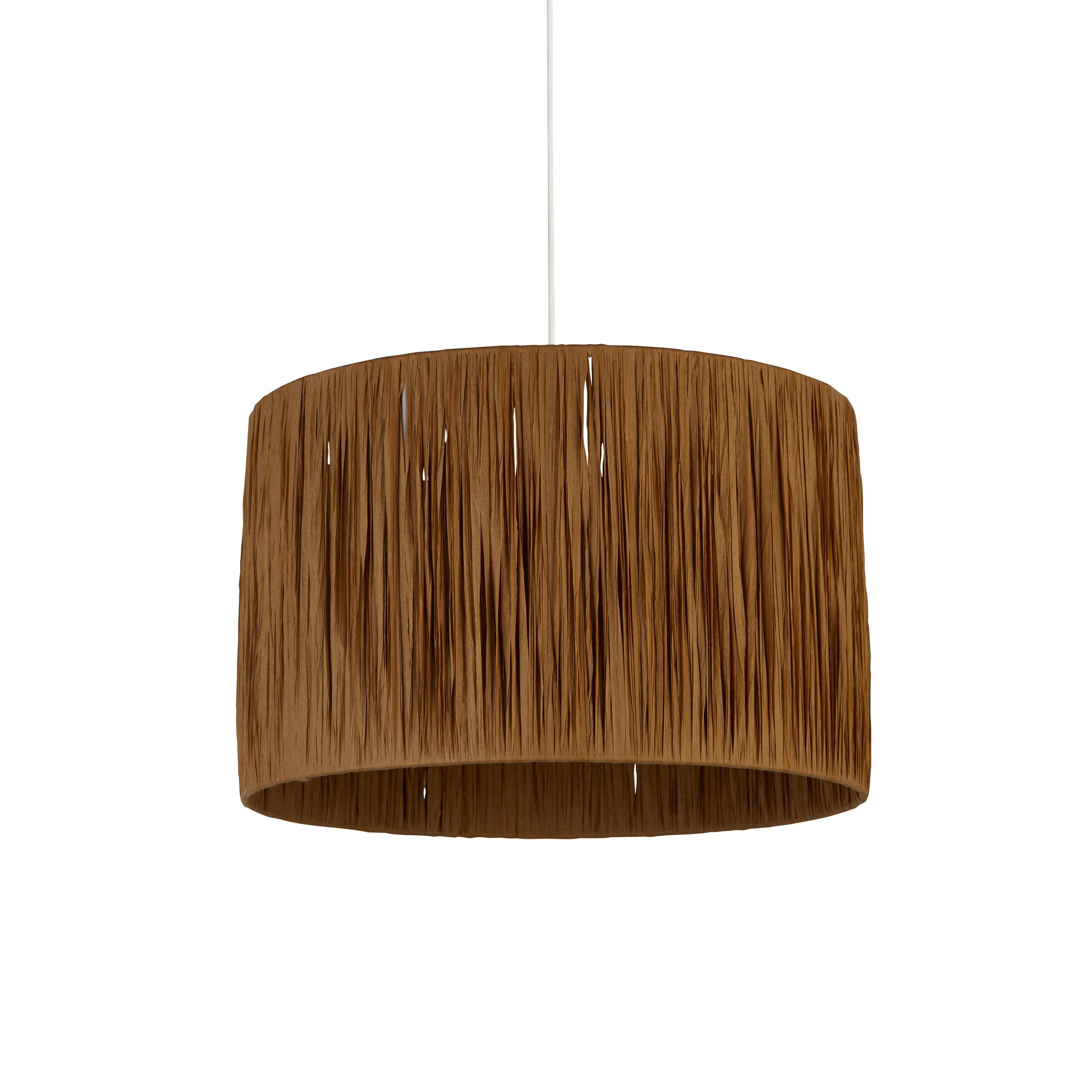 Natural - Lighting Collection - Raffia Easy Fit Shade - 3