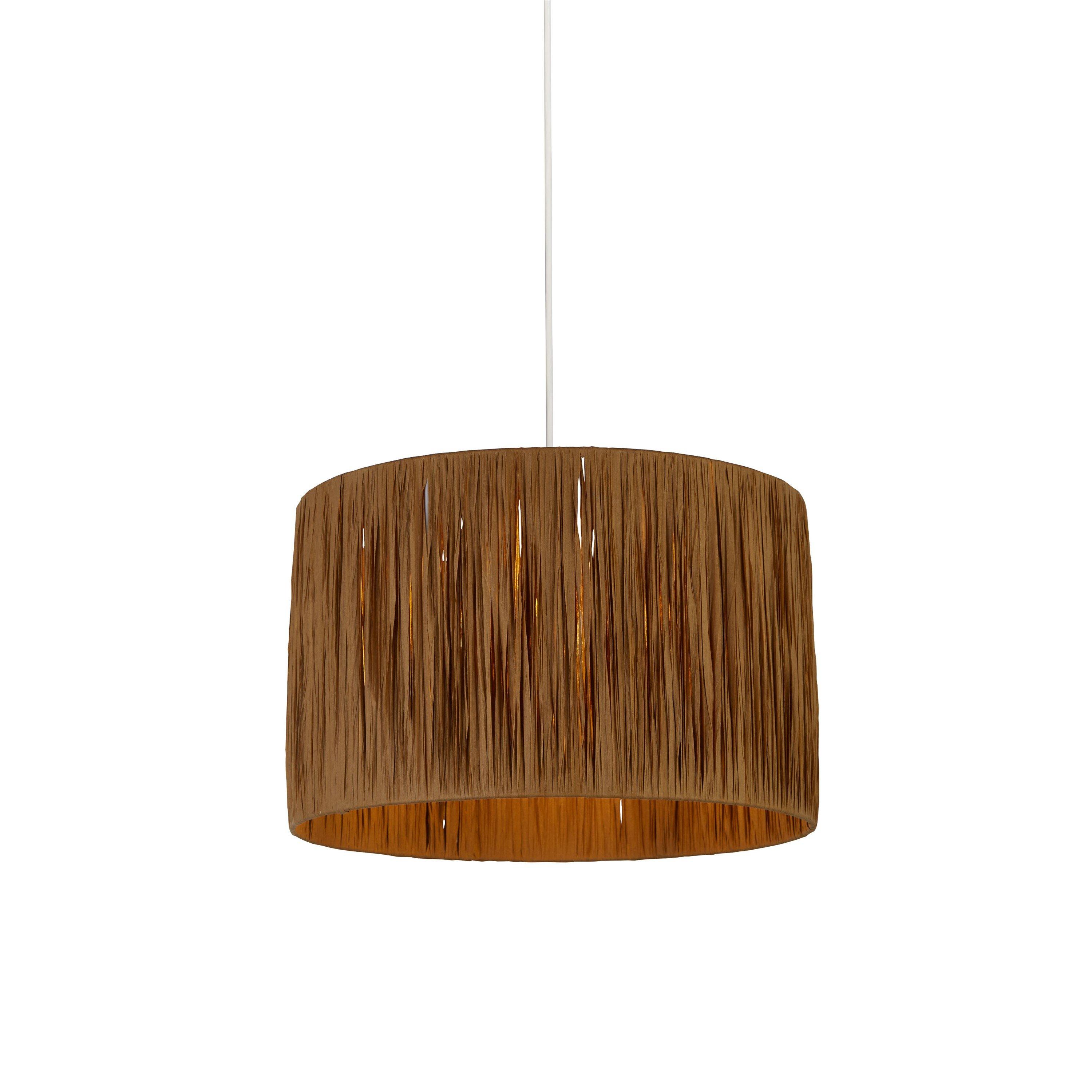 Natural - Lighting Collection - Raffia Easy Fit Shade - 4