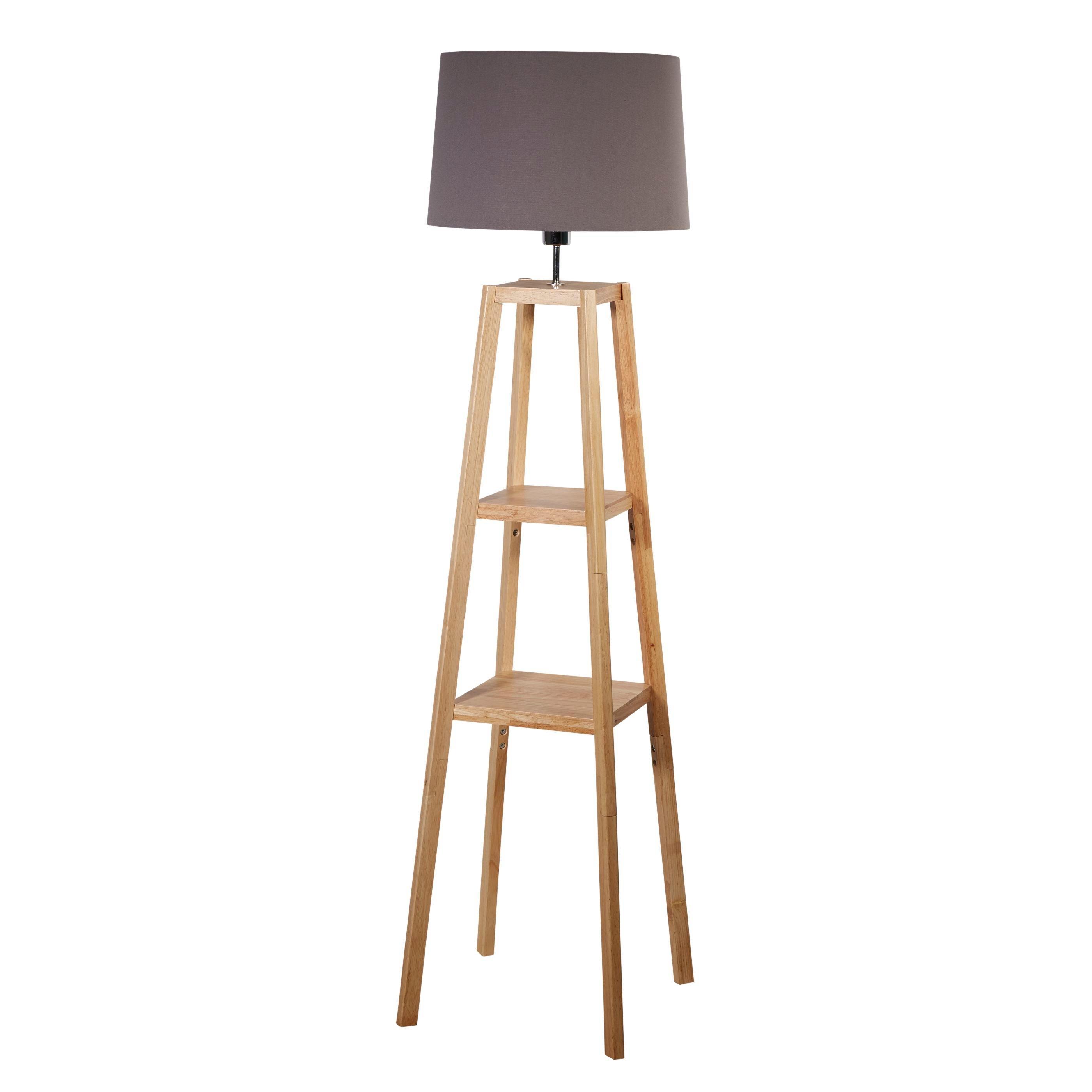 Natural - Lighting Collection - Wooden Plant Stand Lamp - 3