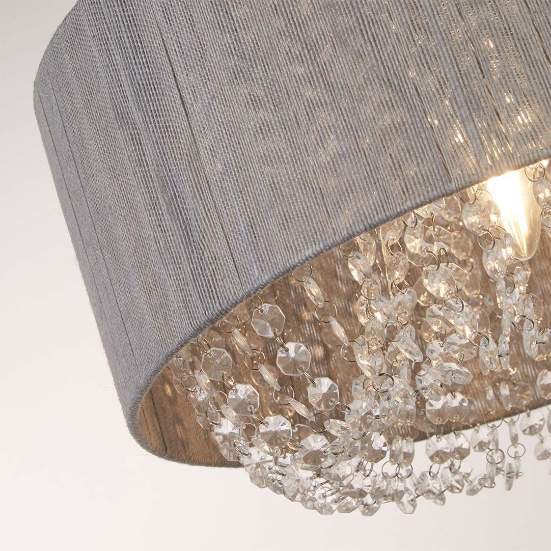 Grey - Lighting Collection - Shade Droplet Pendant - 2