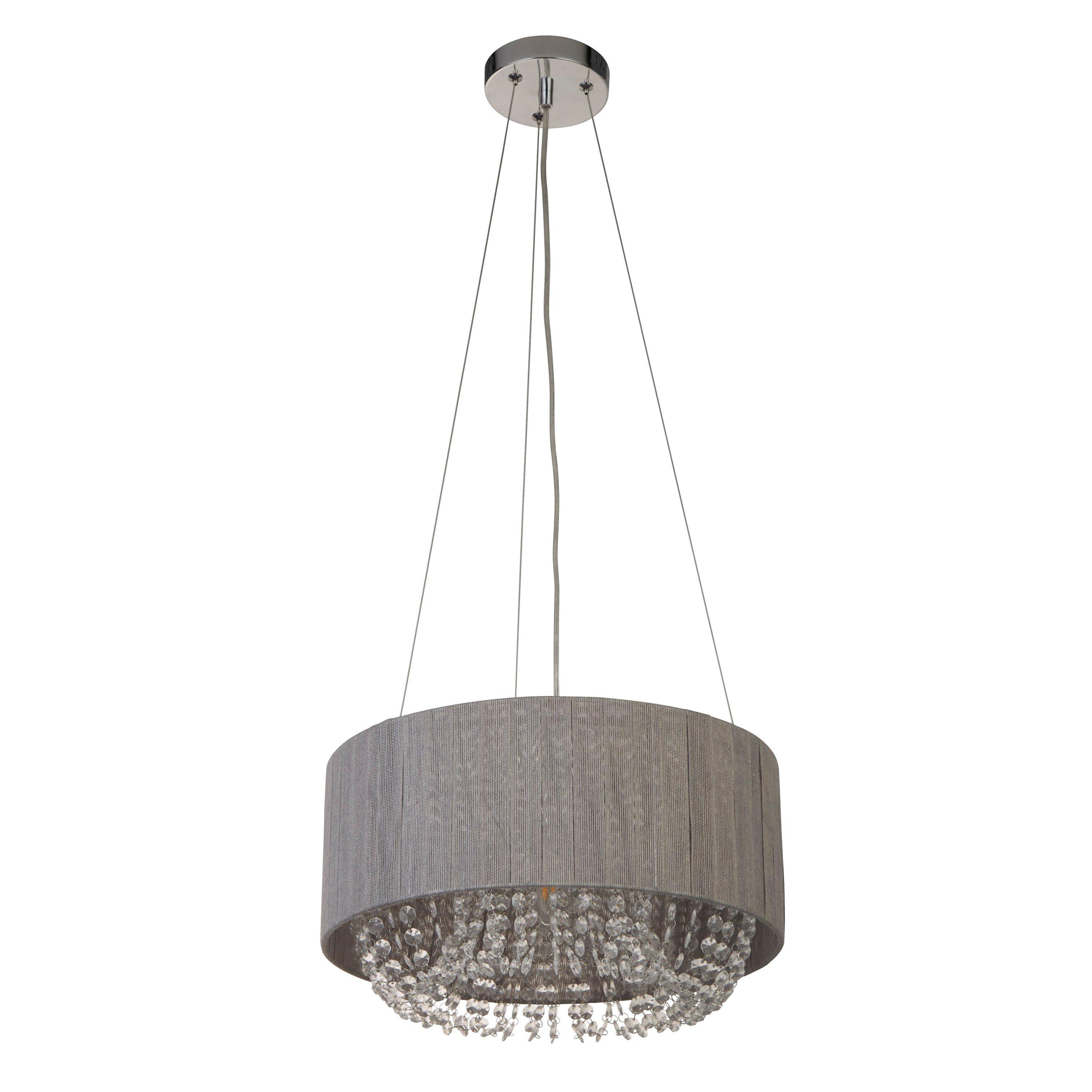 Grey - Lighting Collection - Shade Droplet Pendant - 3