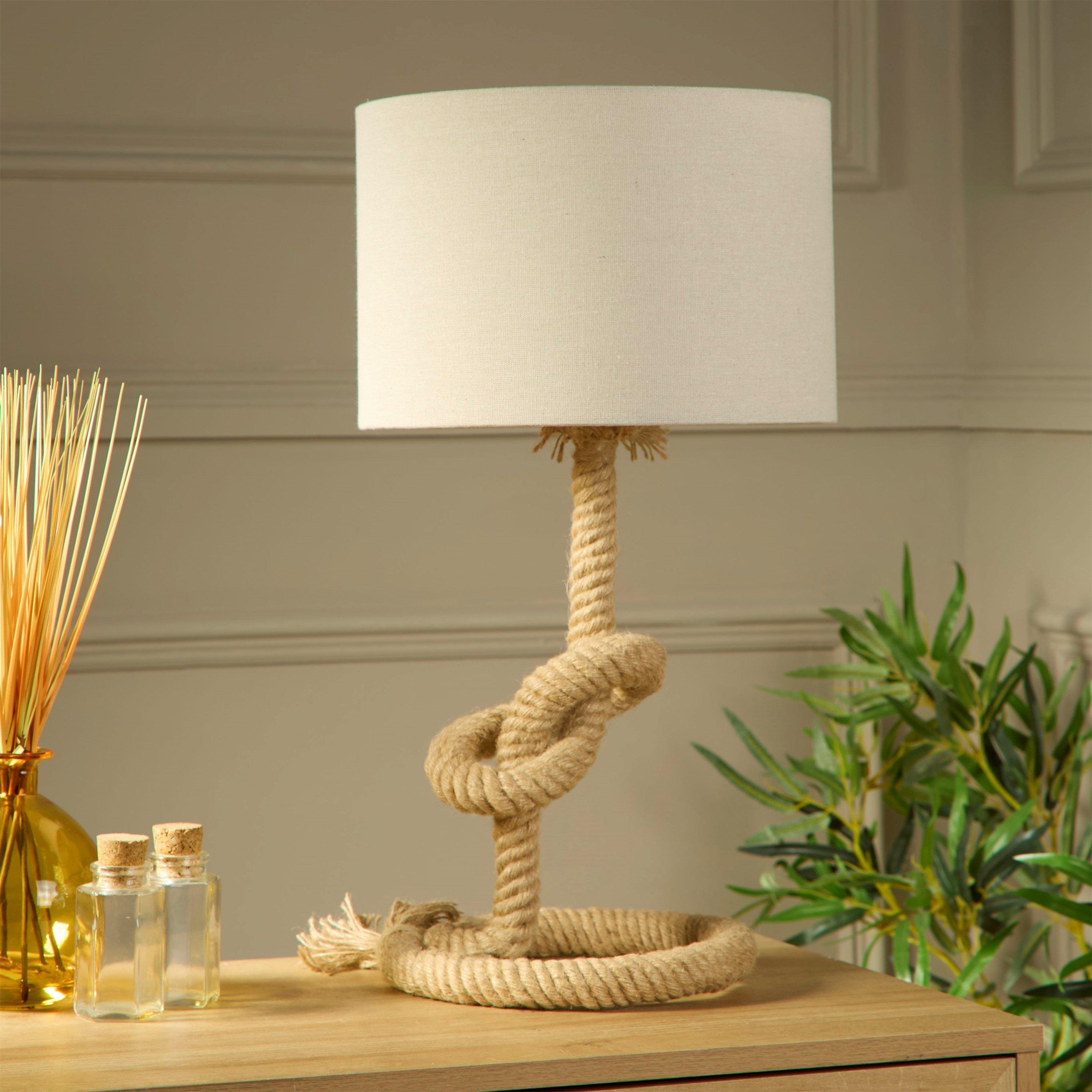 Natural - Lighting Collection - Knotted Rope Lamp - 1