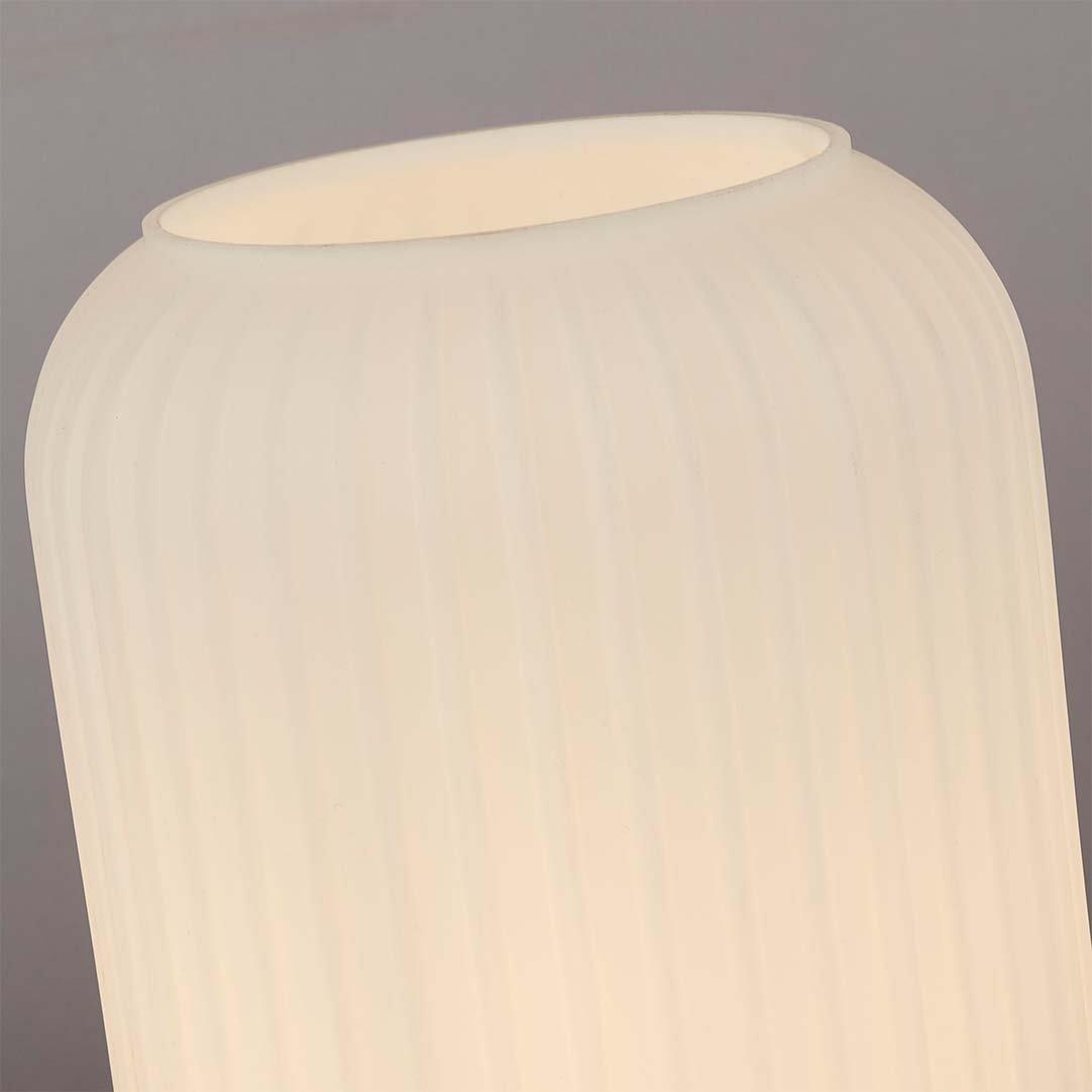 White And Gold - Lighting Collection - Frosted Glass Table Lamp - 2