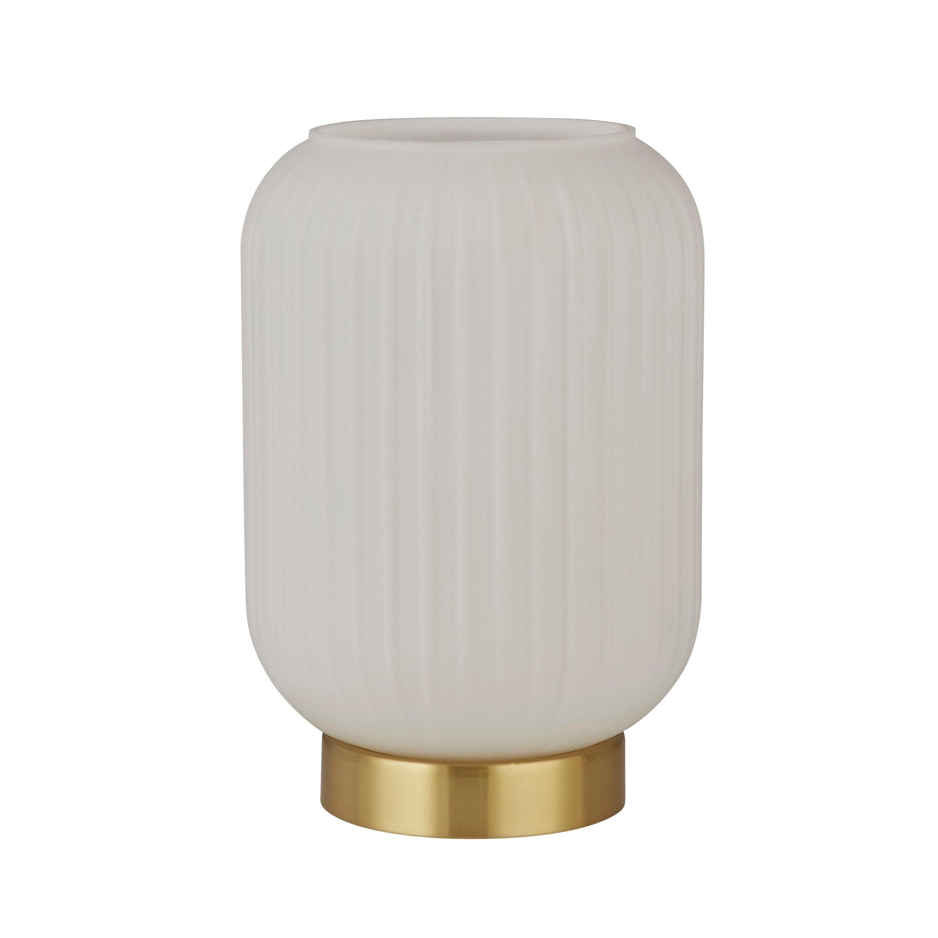 White And Gold - Lighting Collection - Frosted Glass Table Lamp - 3