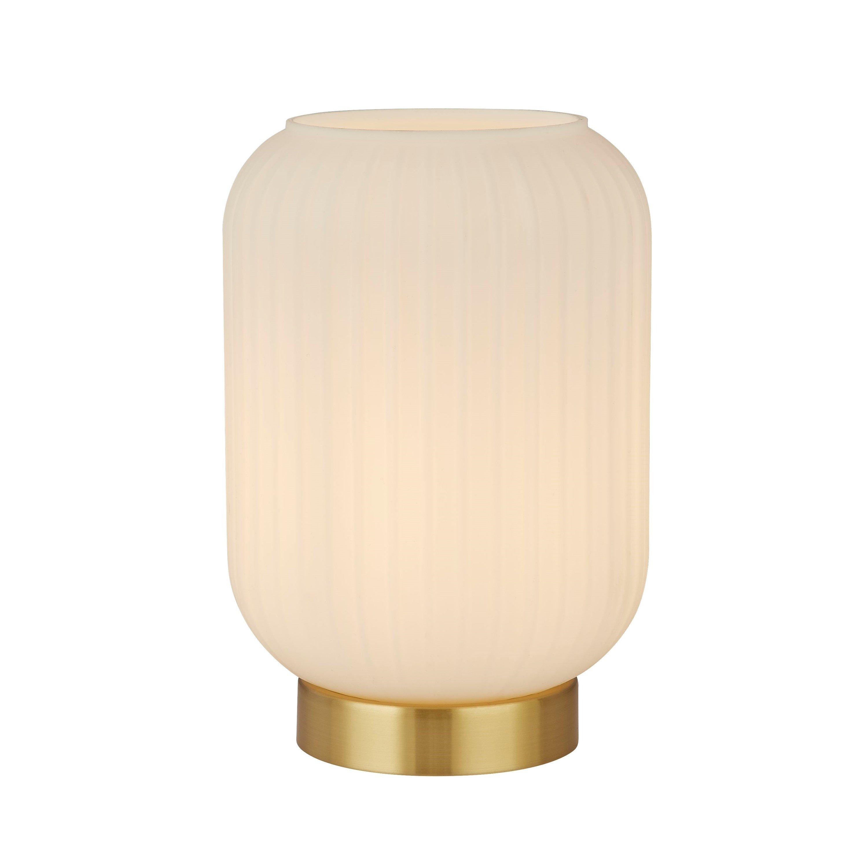 White And Gold - Lighting Collection - Frosted Glass Table Lamp - 4