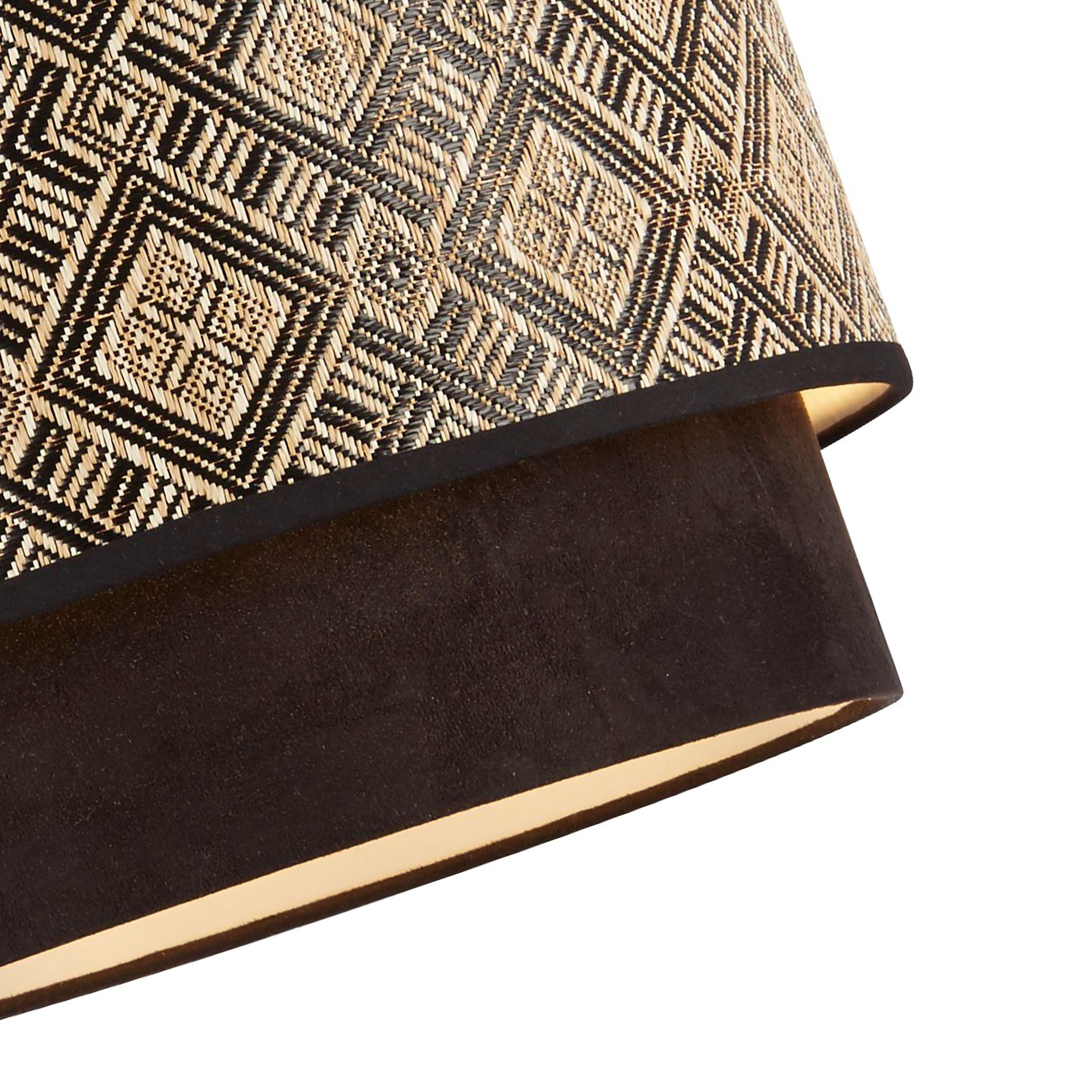 Black - Lighting Collection - Two Tier Easy Fit Shade - 2