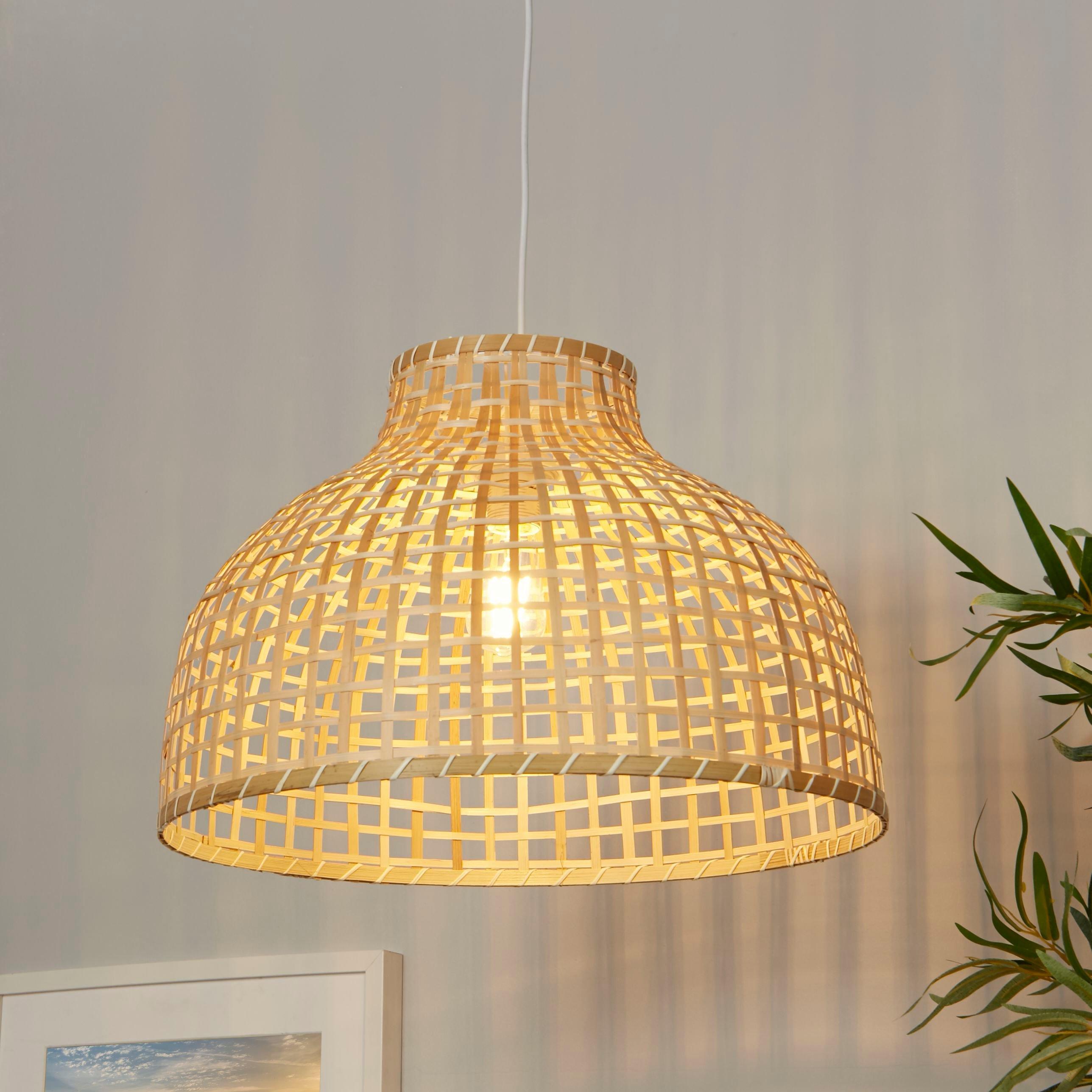 Lighting Collection  Bamboo Woven Shade Large - Natural
