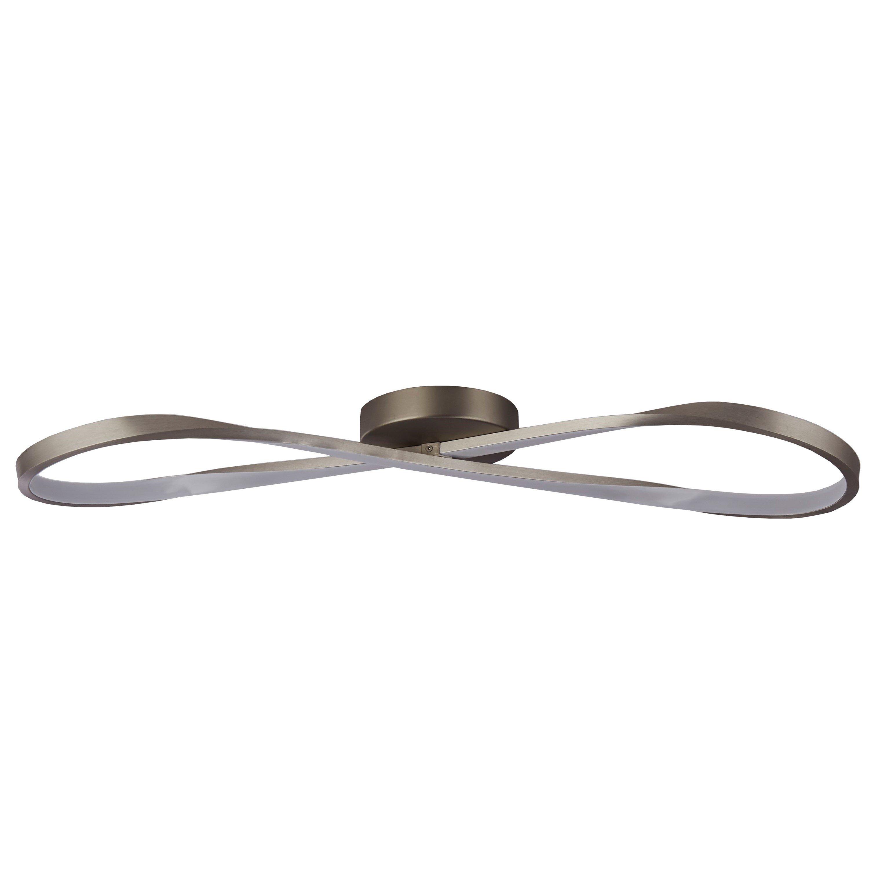 Grey - Lighting Collection - LED Flush Ceiling Light - 3