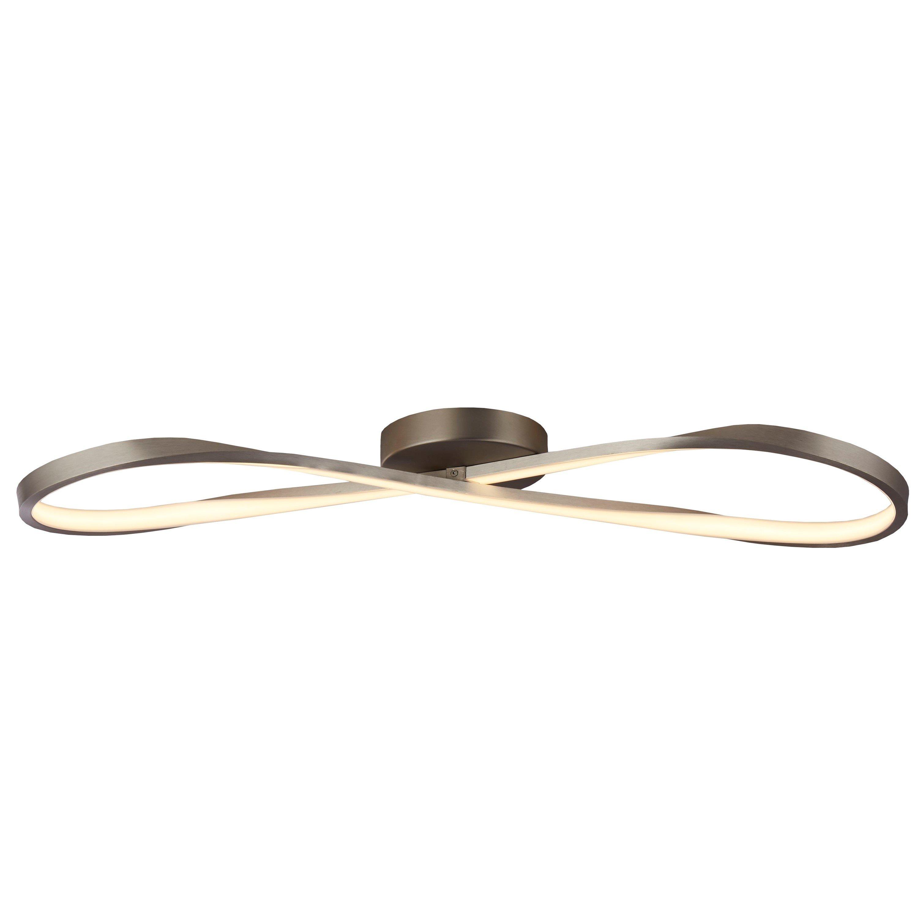 Grey - Lighting Collection - LED Flush Ceiling Light - 4