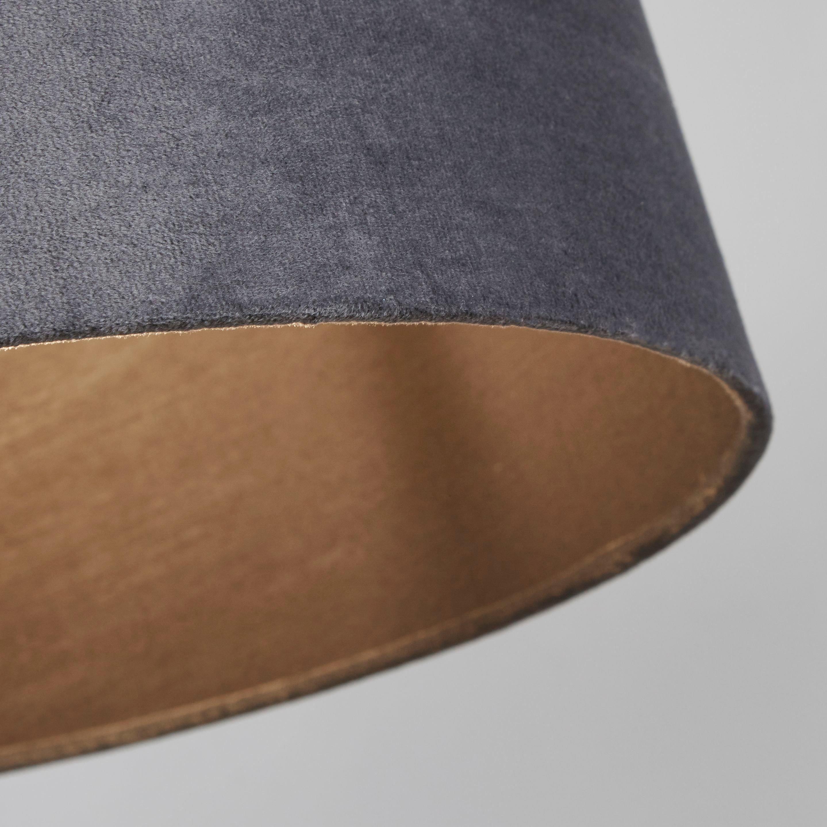 Charcoal - Lighting Collection - Velvet Drum Shade - 2