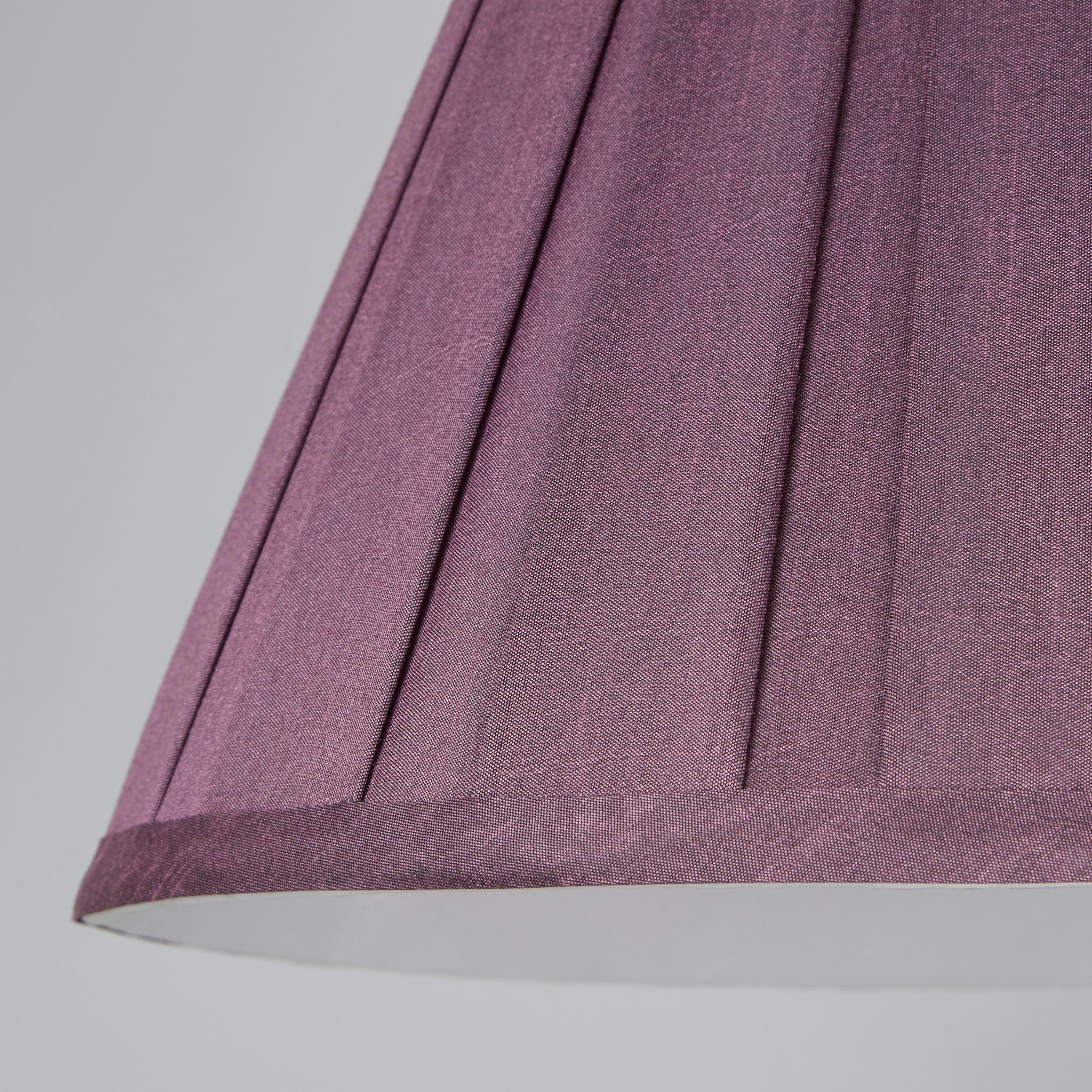 Plum - Lighting Collection - Taper Pleat Silk Shade - 2