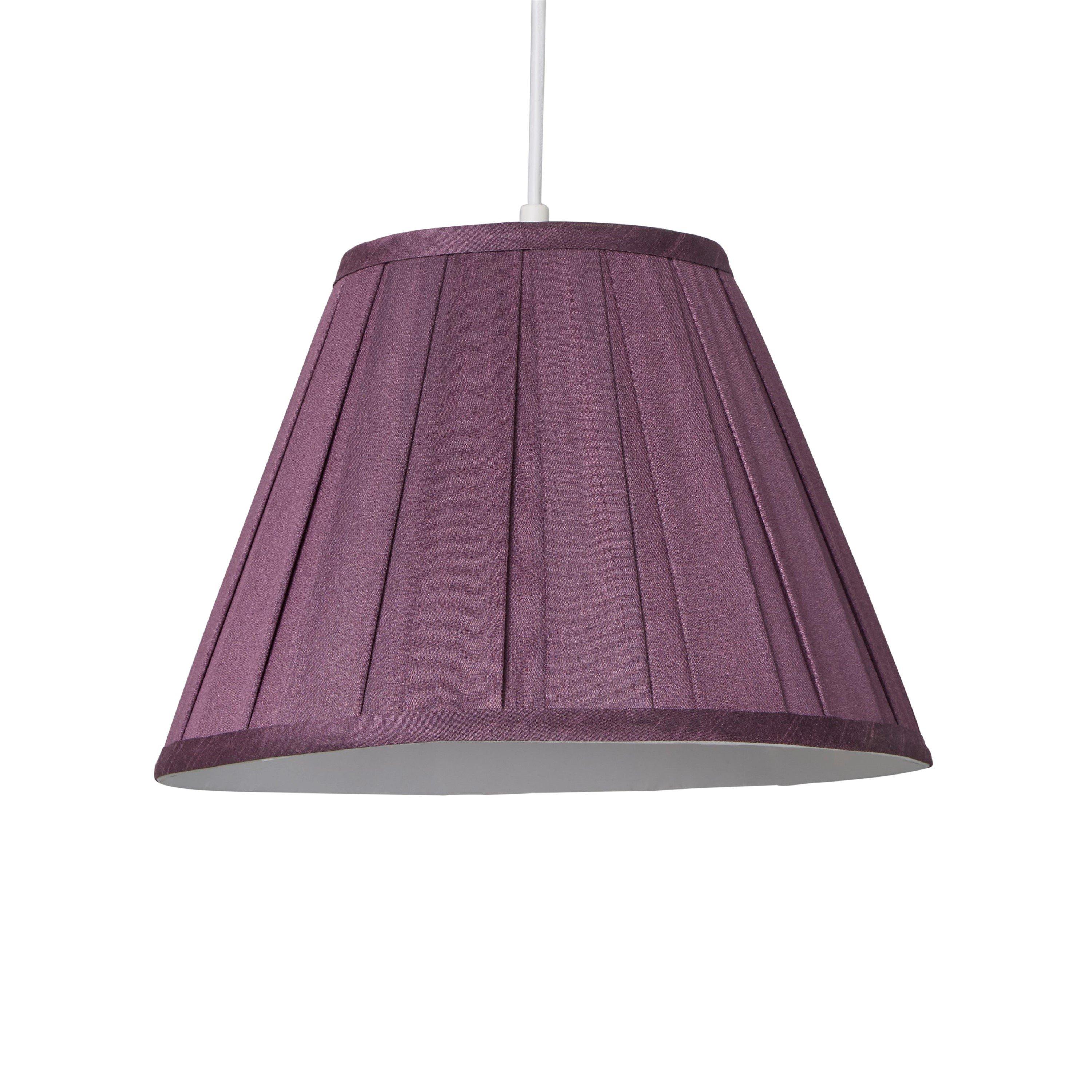 Plum - Lighting Collection - Taper Pleat Silk Shade - 3
