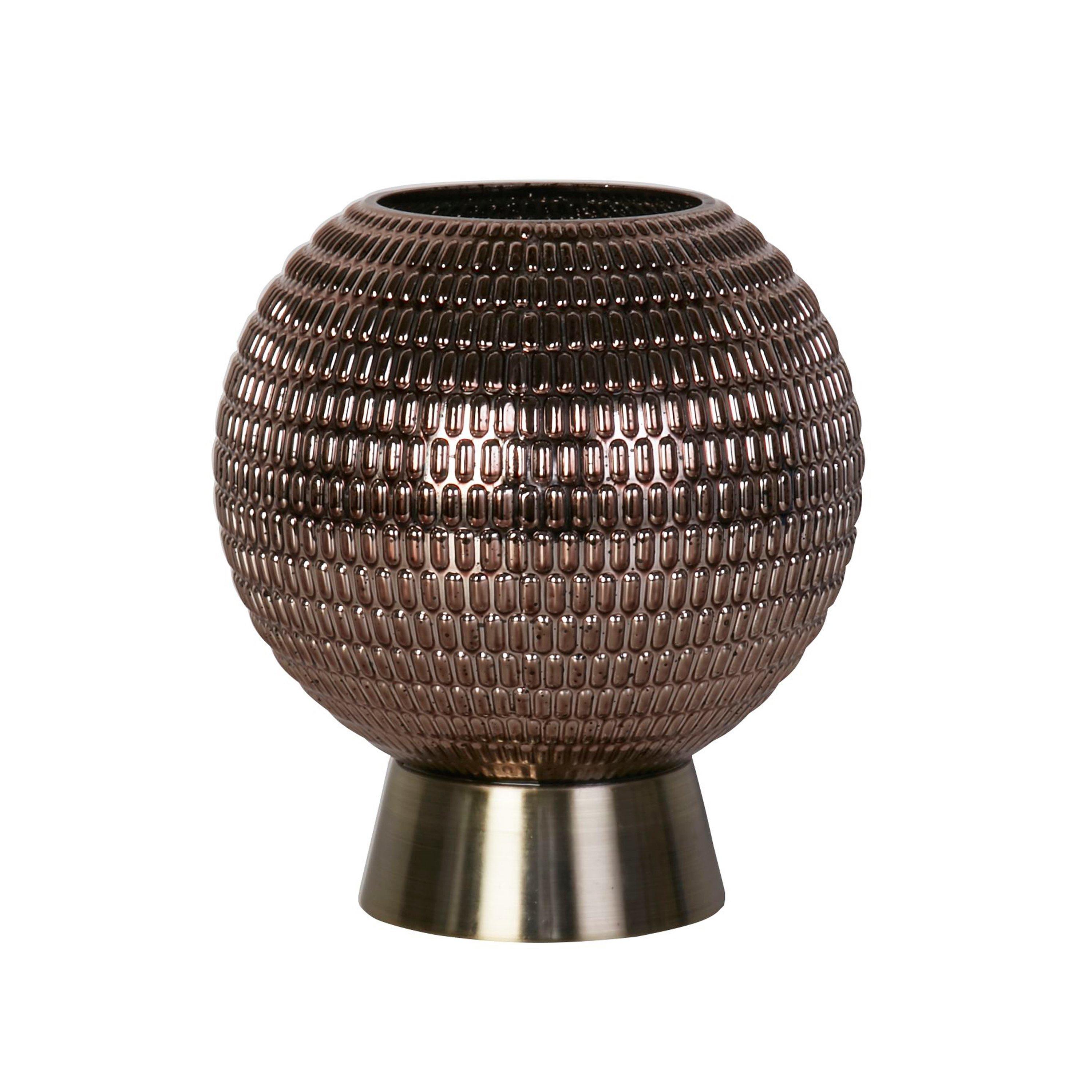 Grey - Lighting Collection - Battery Powered Glass Lamp - 3