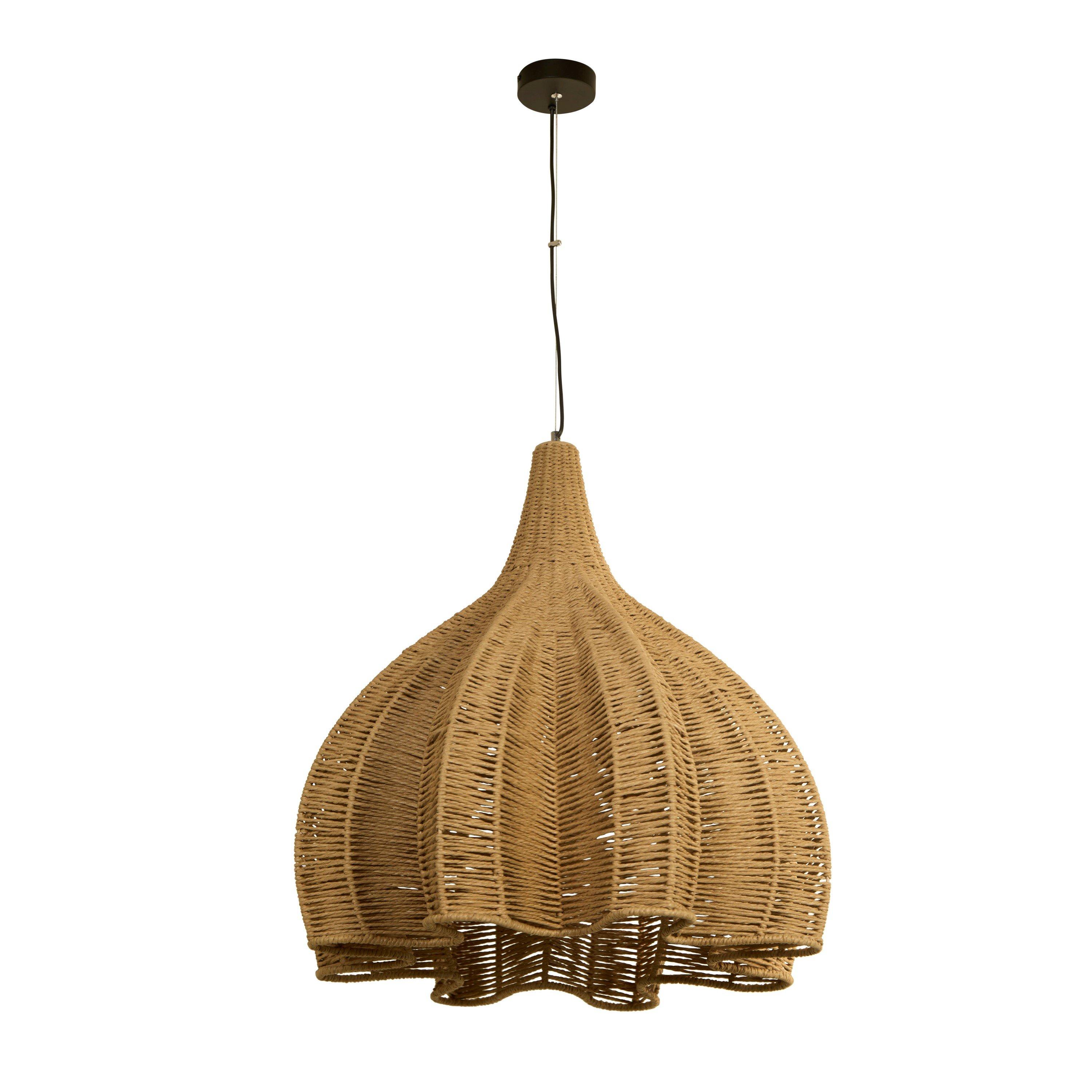Natural - Lighting Collection - Extra Large Rope Pendant - 3
