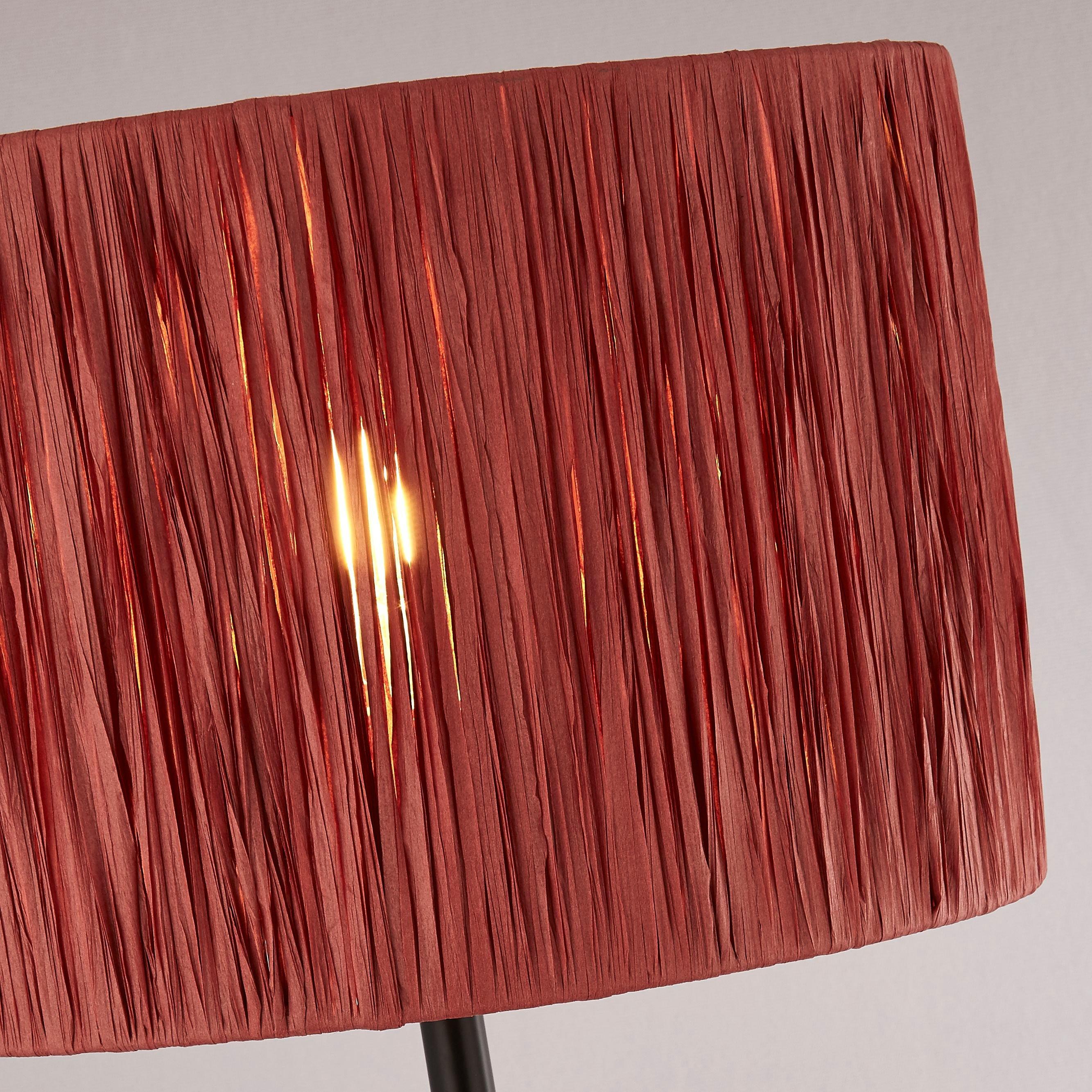 Pink And Black - Lighting Collection - Raffia Floor Lamp - 2