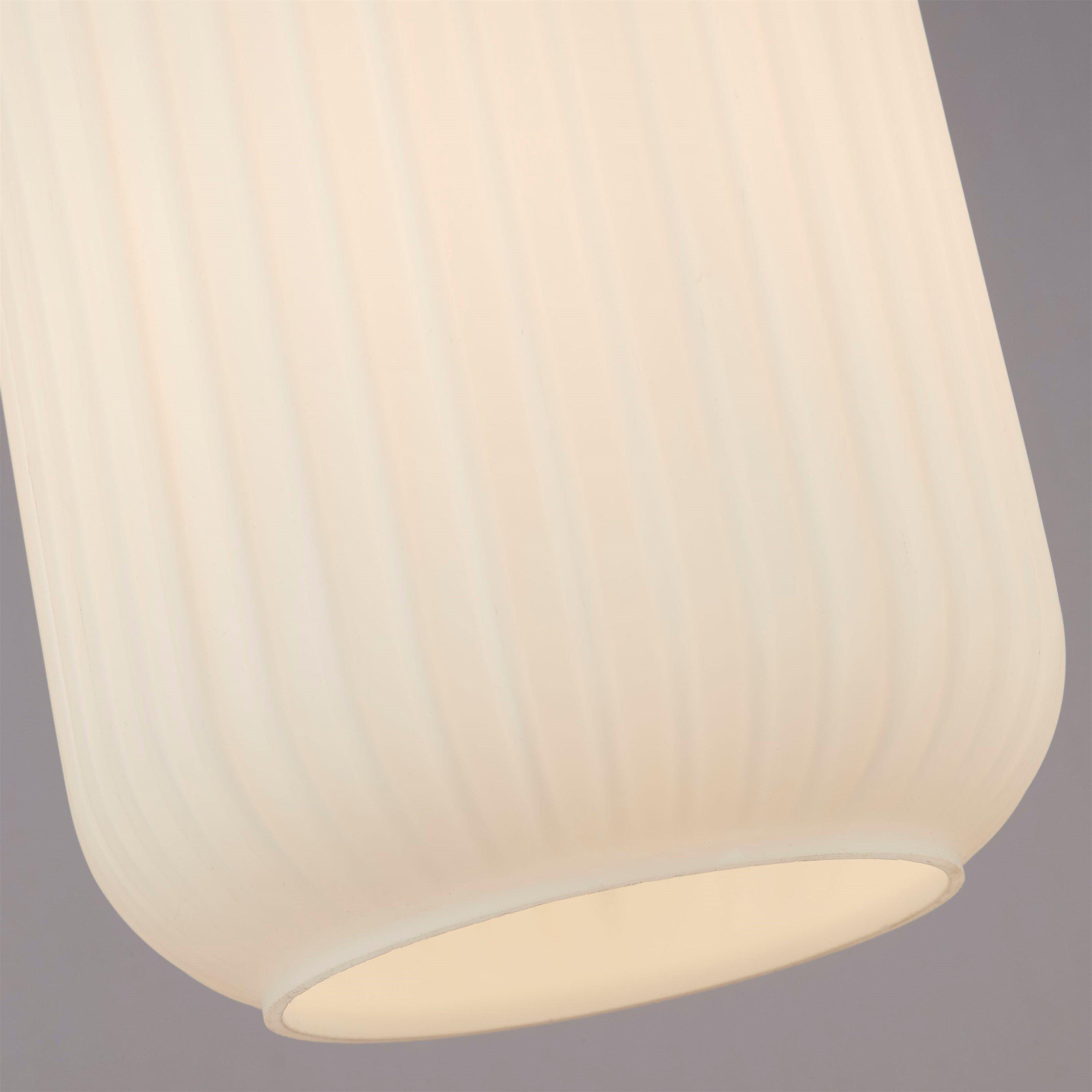 White - Lighting Collection - Frosted Glass Easy Fit Shade - 2