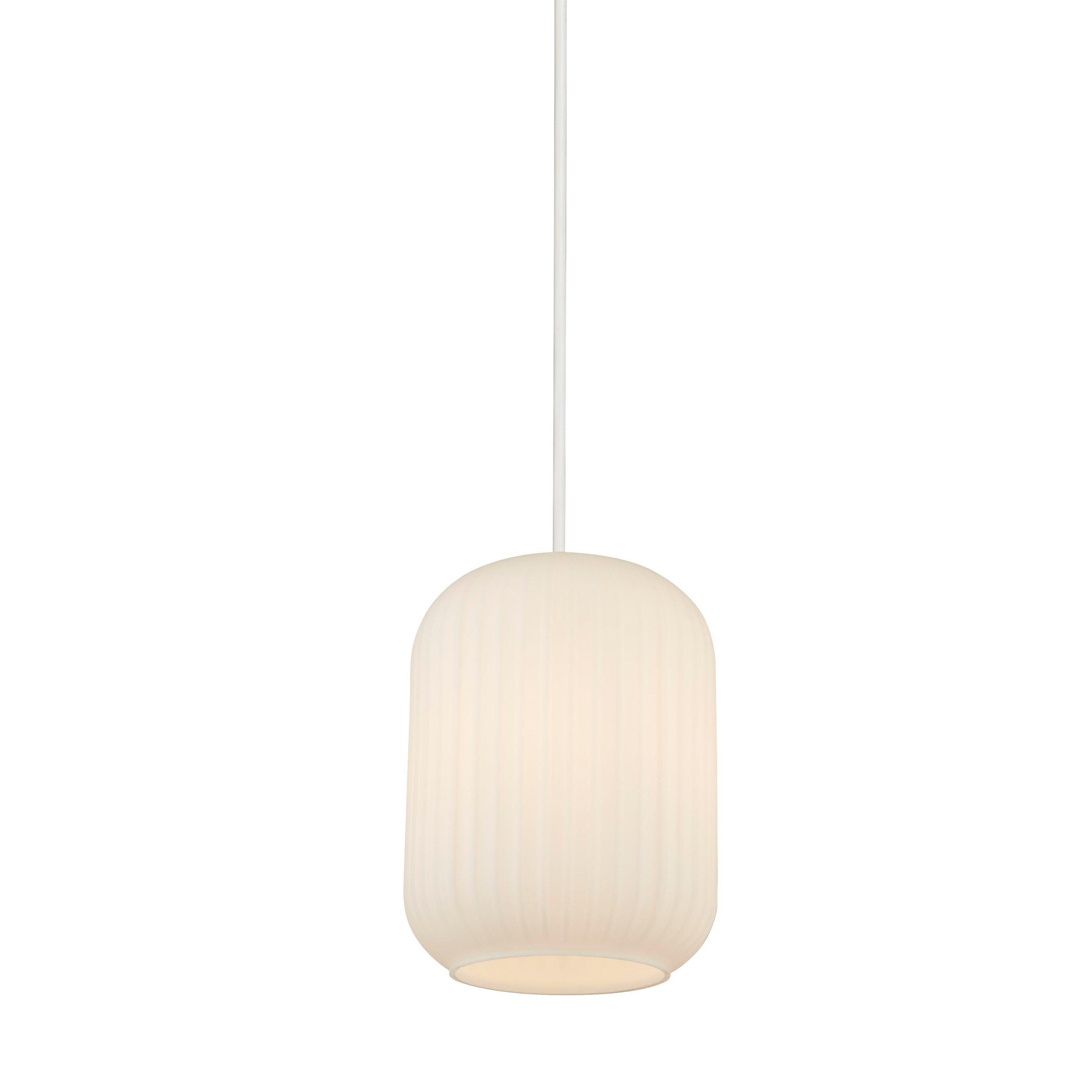White - Lighting Collection - Frosted Glass Easy Fit Shade - 4