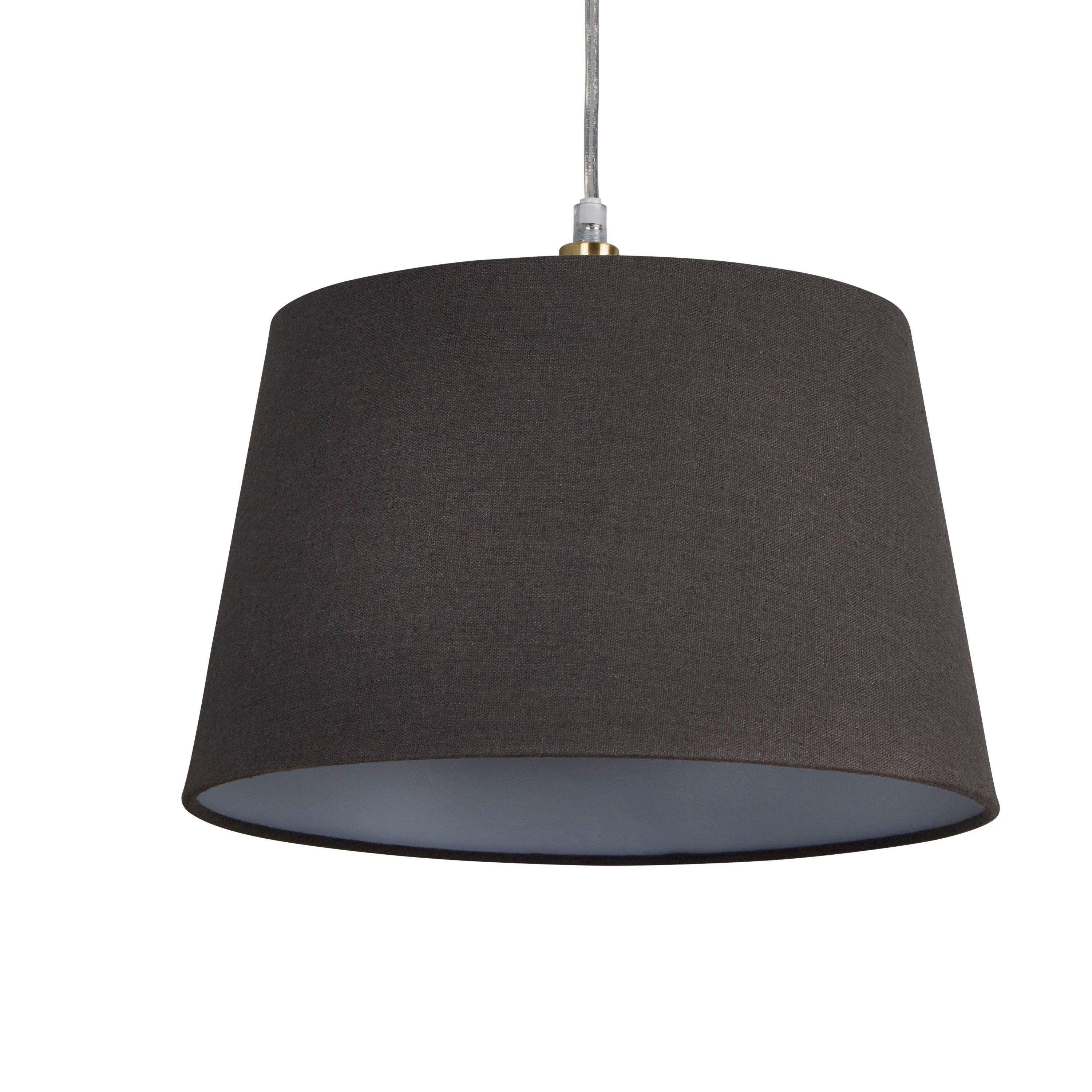 Charcoal - Lighting Collection - Linen Tapered Shade - 3