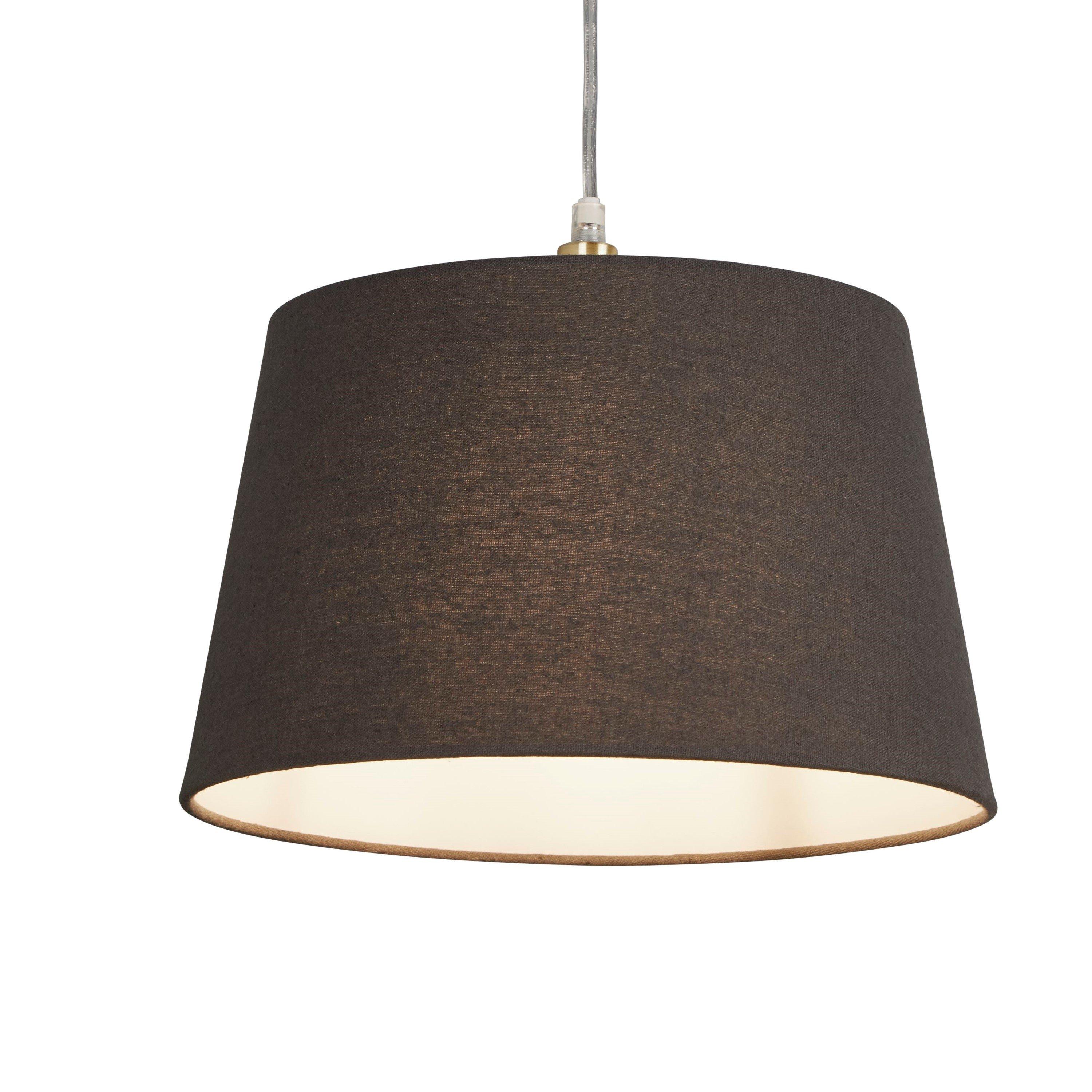 Charcoal - Lighting Collection - Linen Tapered Shade - 4