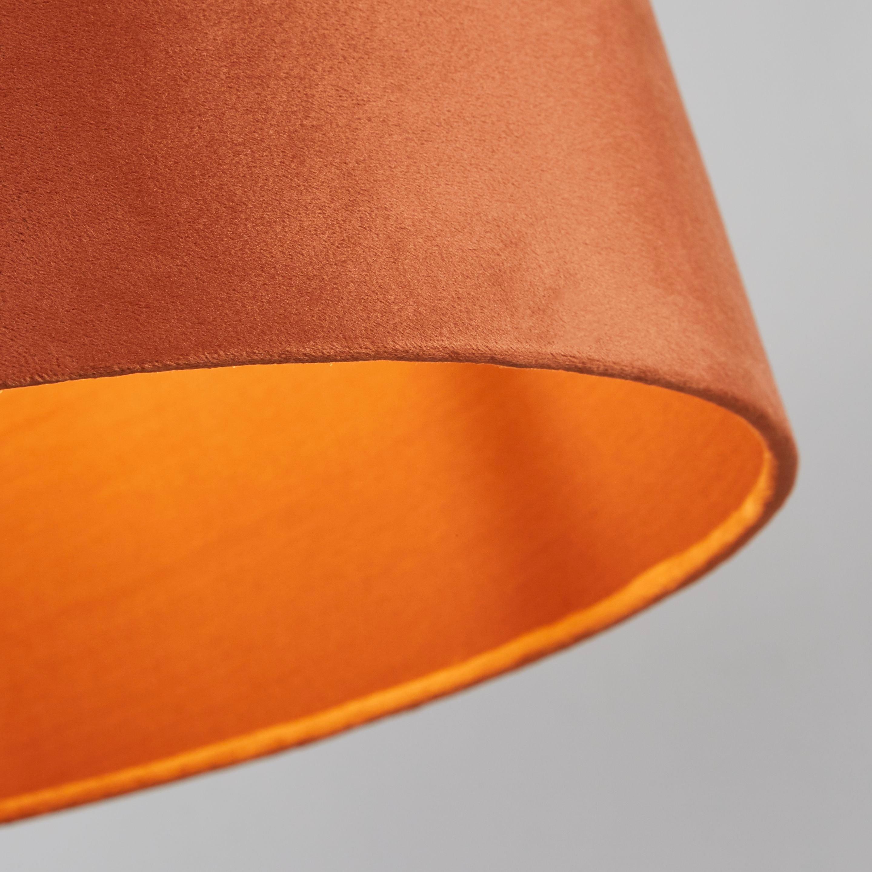 Orange - Lighting Collection - Velvet Drum Shade - 2