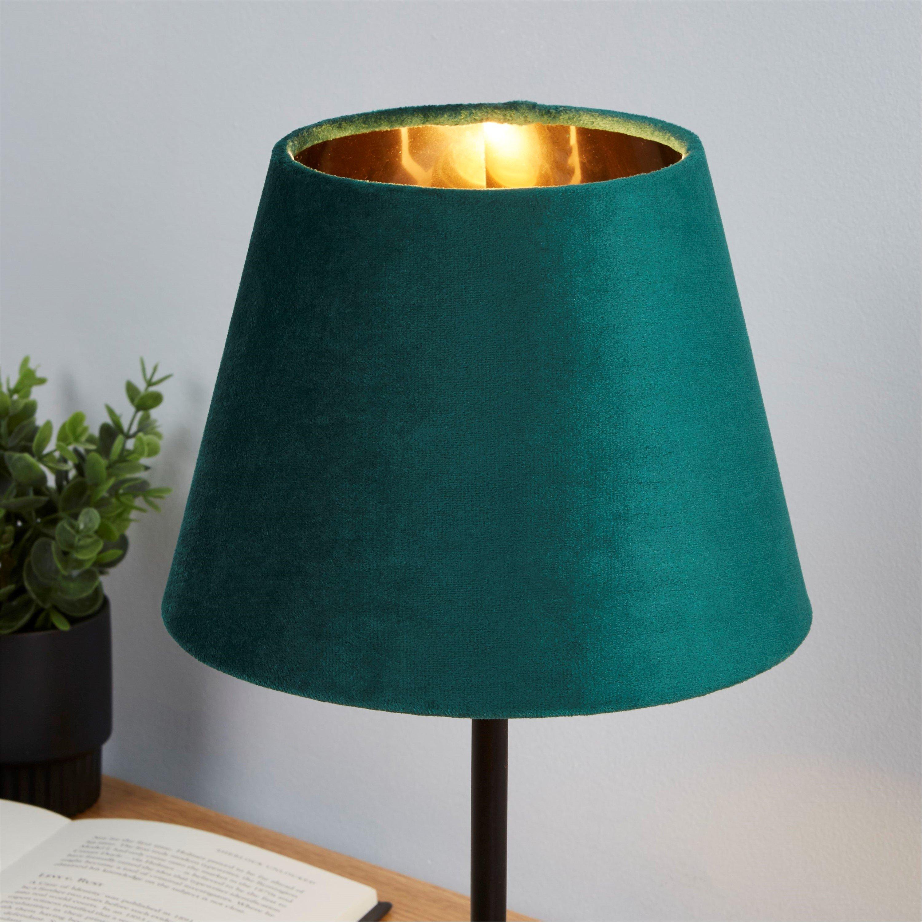 Emerald - Lighting Collection - Velvet Drum Shade - 1