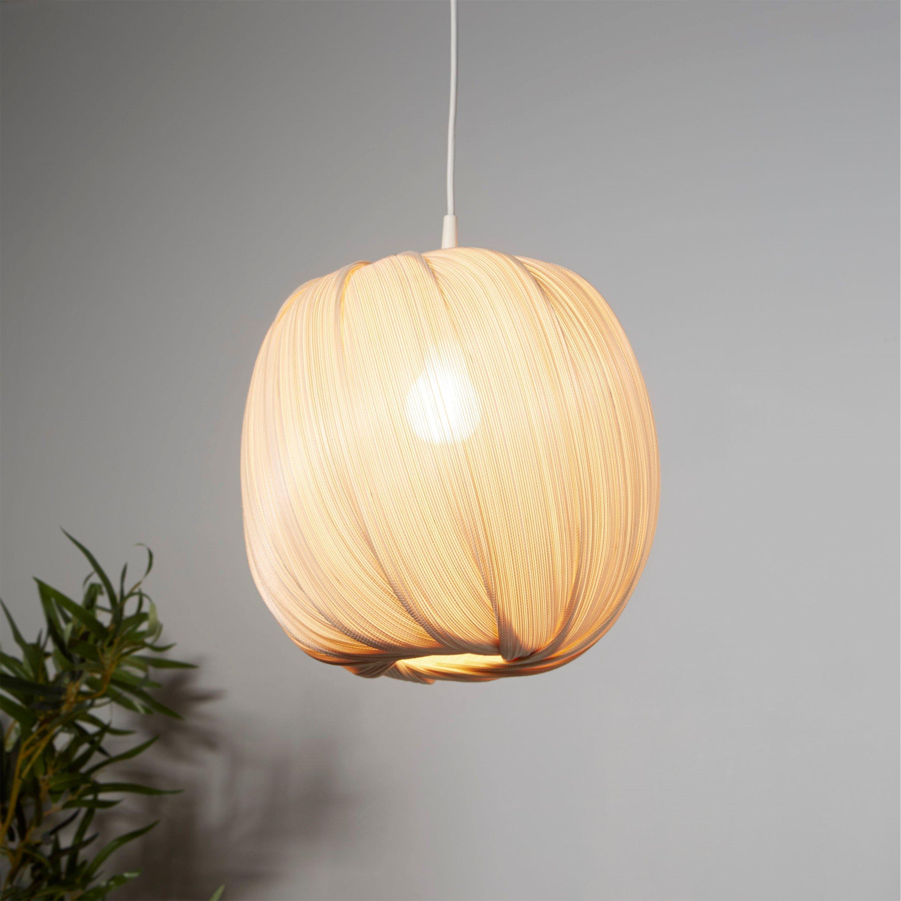 Lighting Collection  Round Bamboo Shade - Natural - 30cm