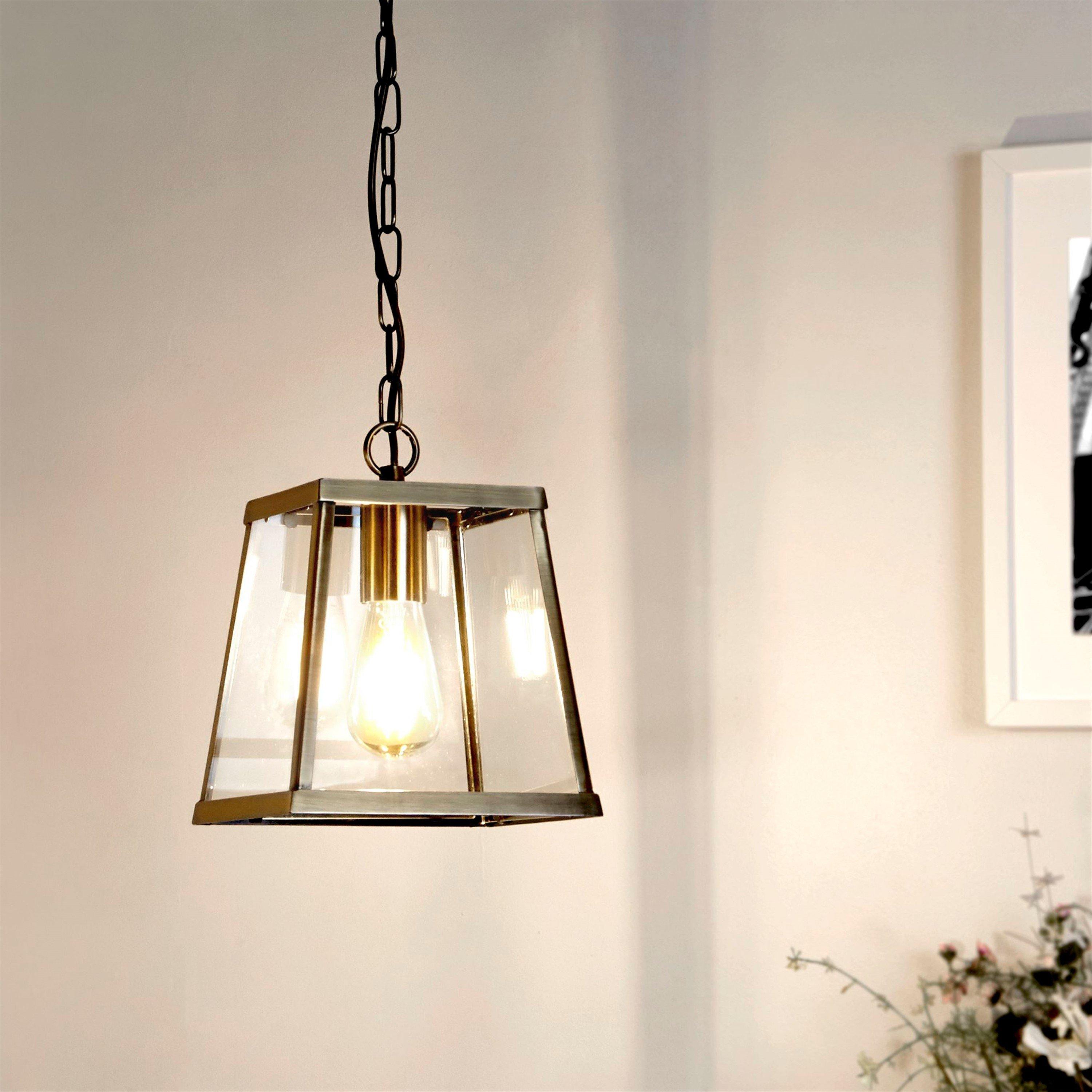 Lighting Collection 1 Light Industrial Pendant