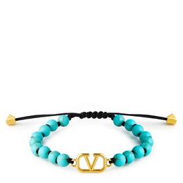 Valentino Garavani Vlogo Snignature Beaded Bracelet