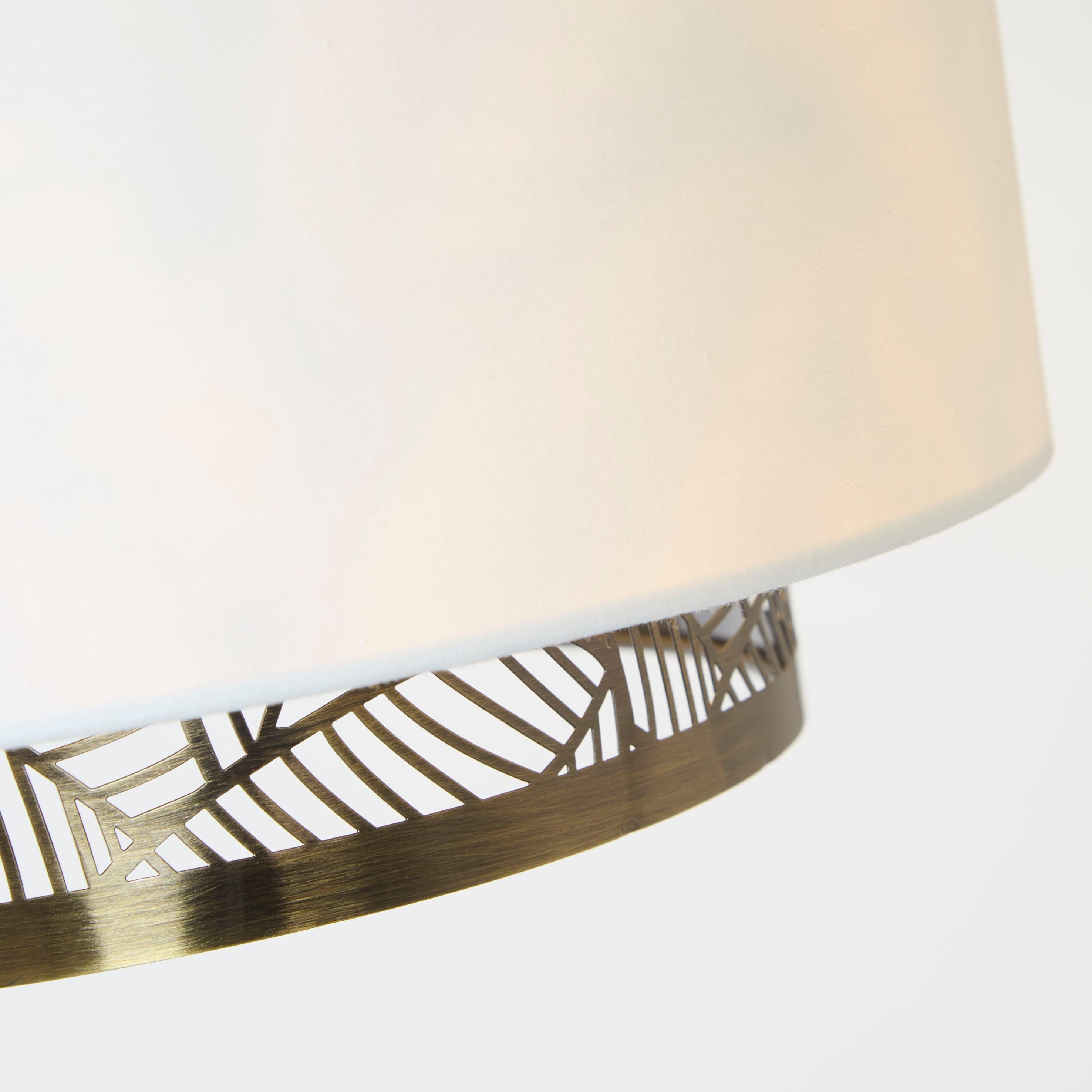 White - Lighting Collection - Two Tier Metal Easy Fit - 2