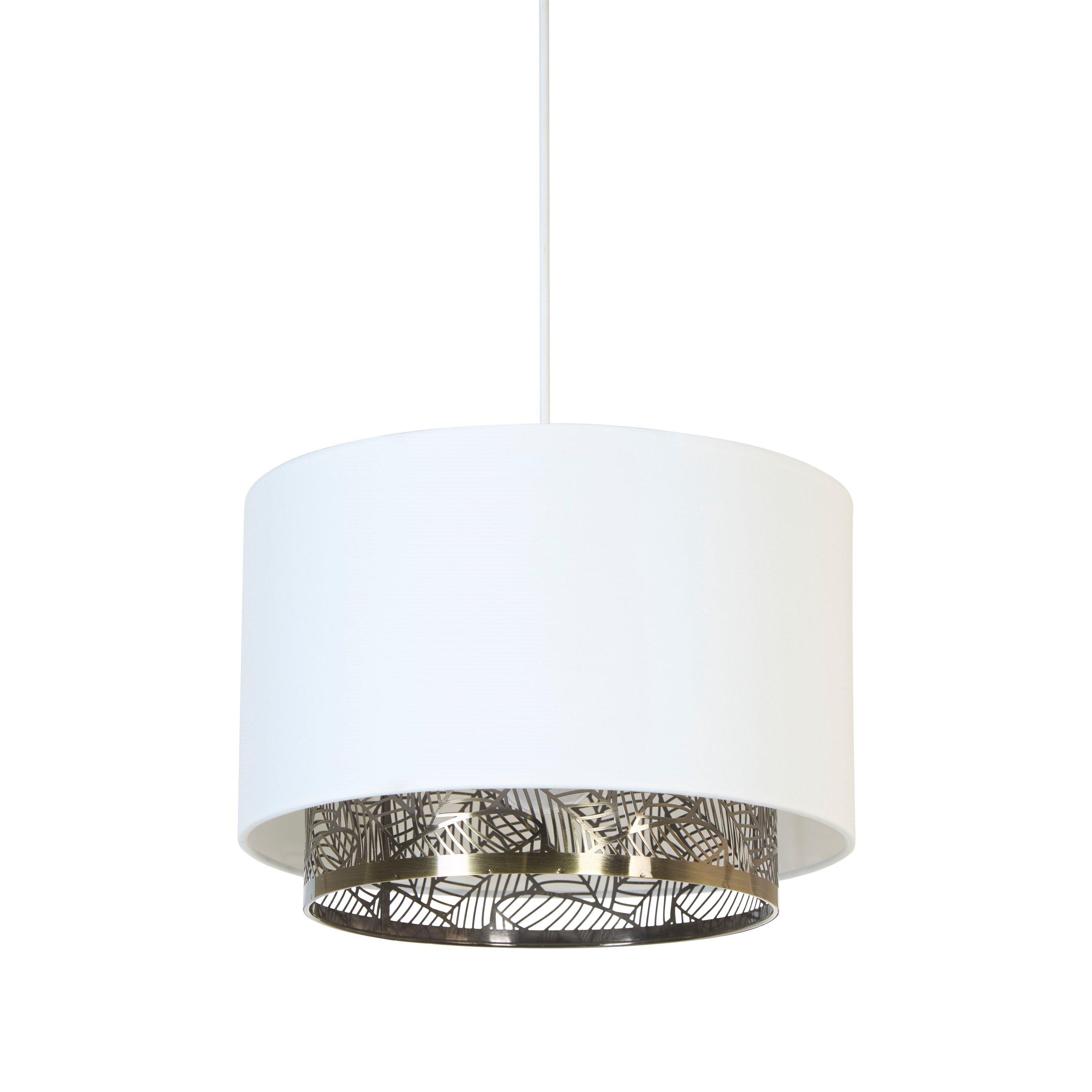 White - Lighting Collection - Two Tier Metal Easy Fit - 3