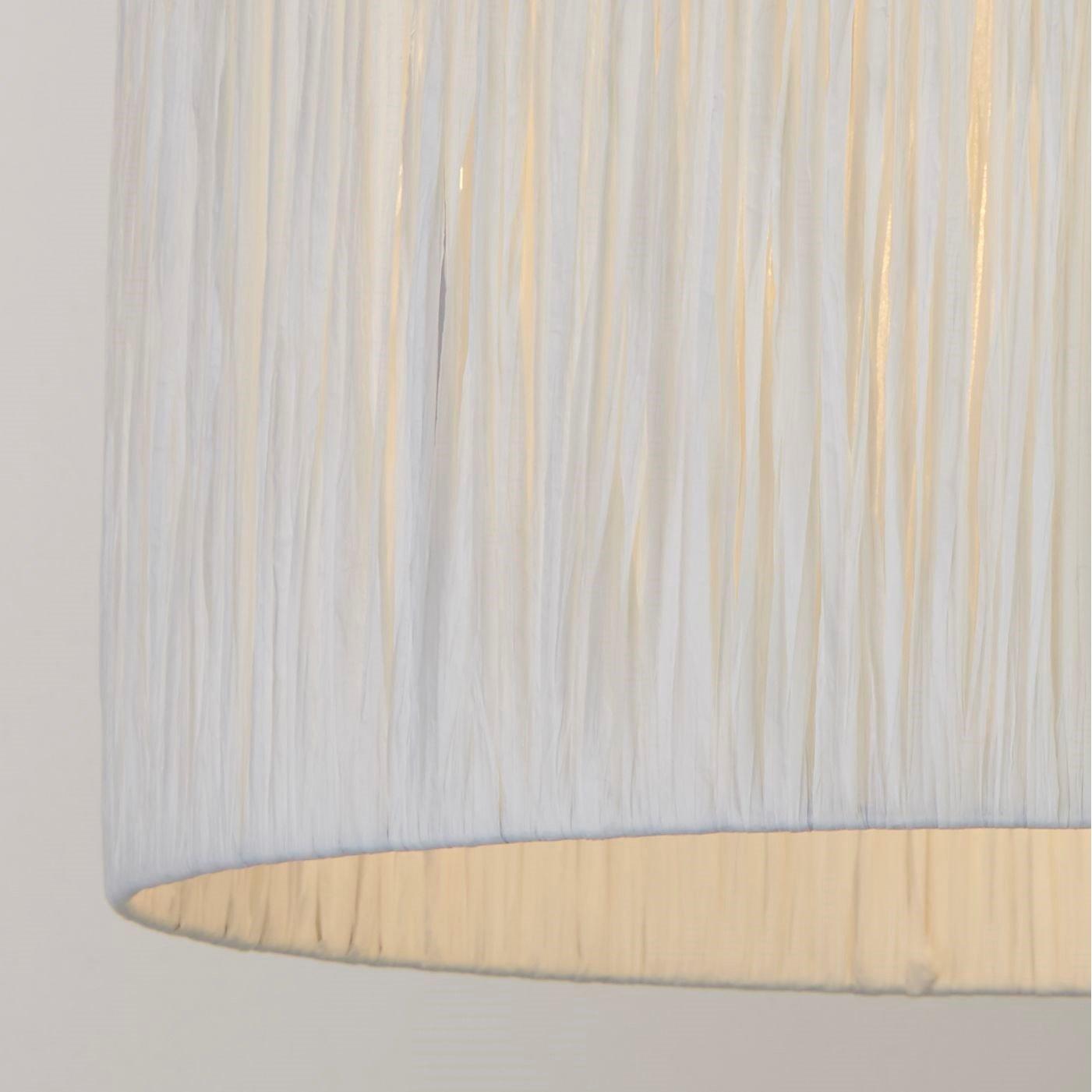 White - Lighting Collection - Raffia Easy Fit Shade - 2