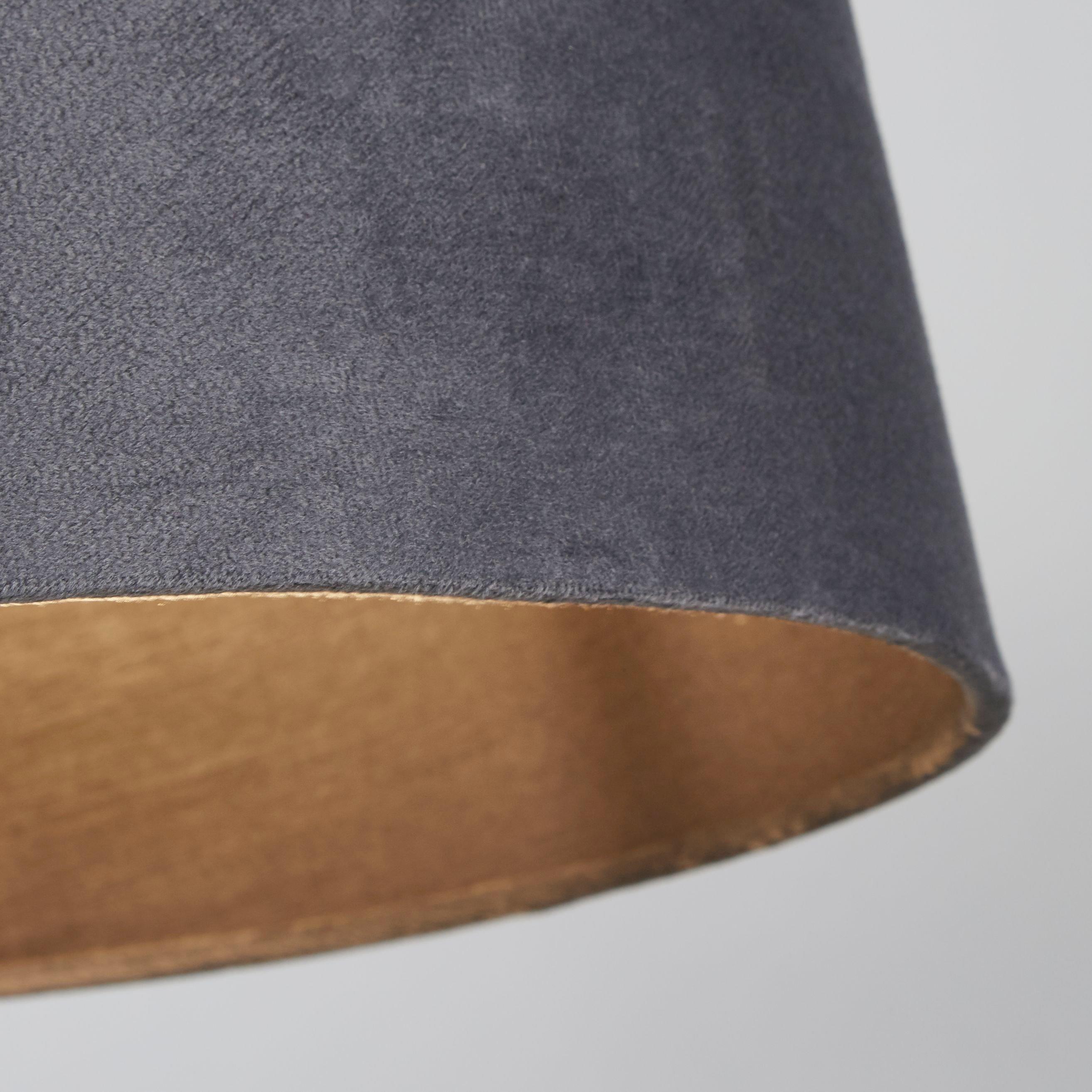 Charcoal - Lighting Collection - Velvet Drum Shade - 2