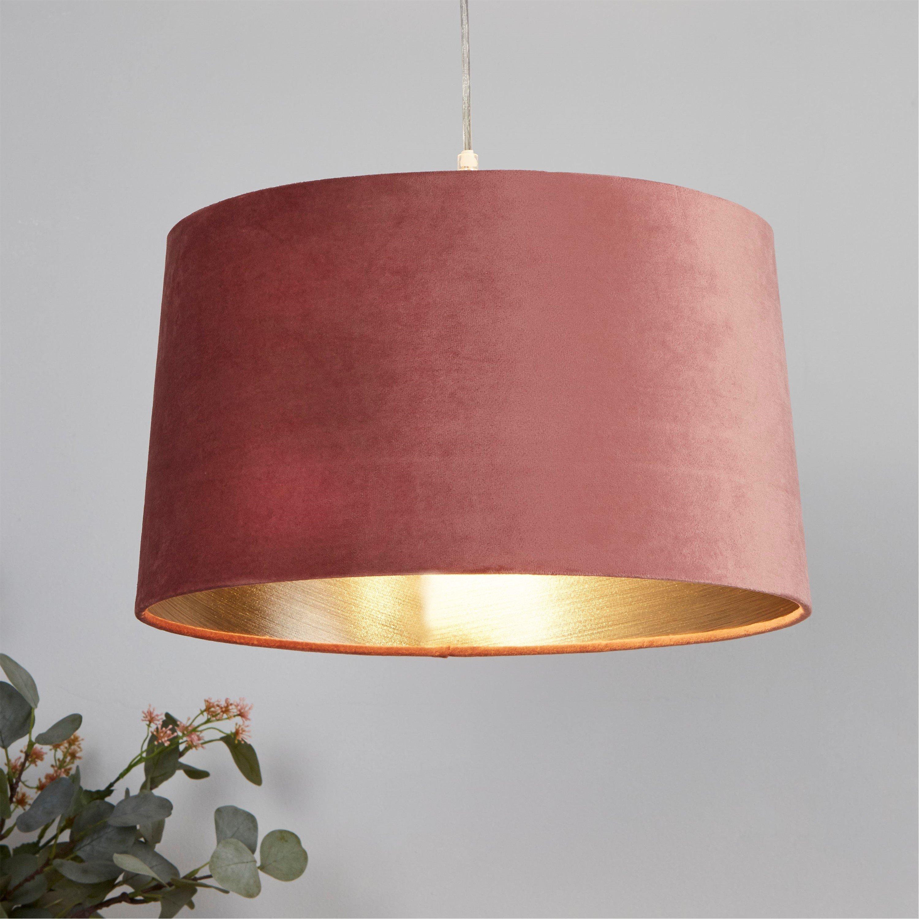 Rose - Lighting Collection - Velvet Drum Shade - 1