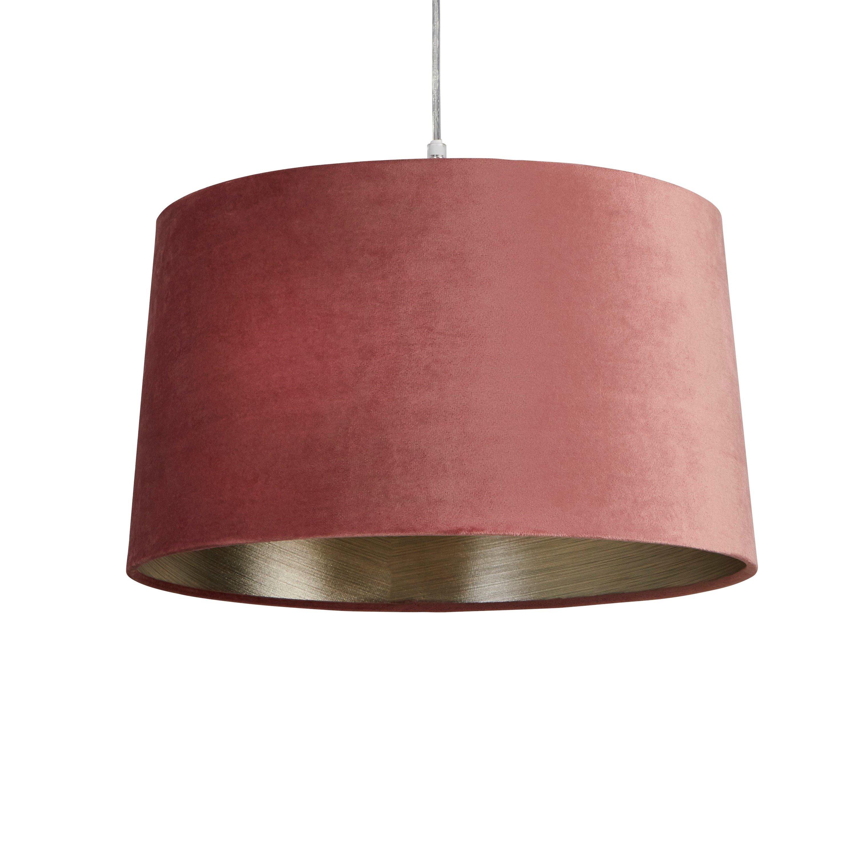 Rose - Lighting Collection - Velvet Drum Shade - 3