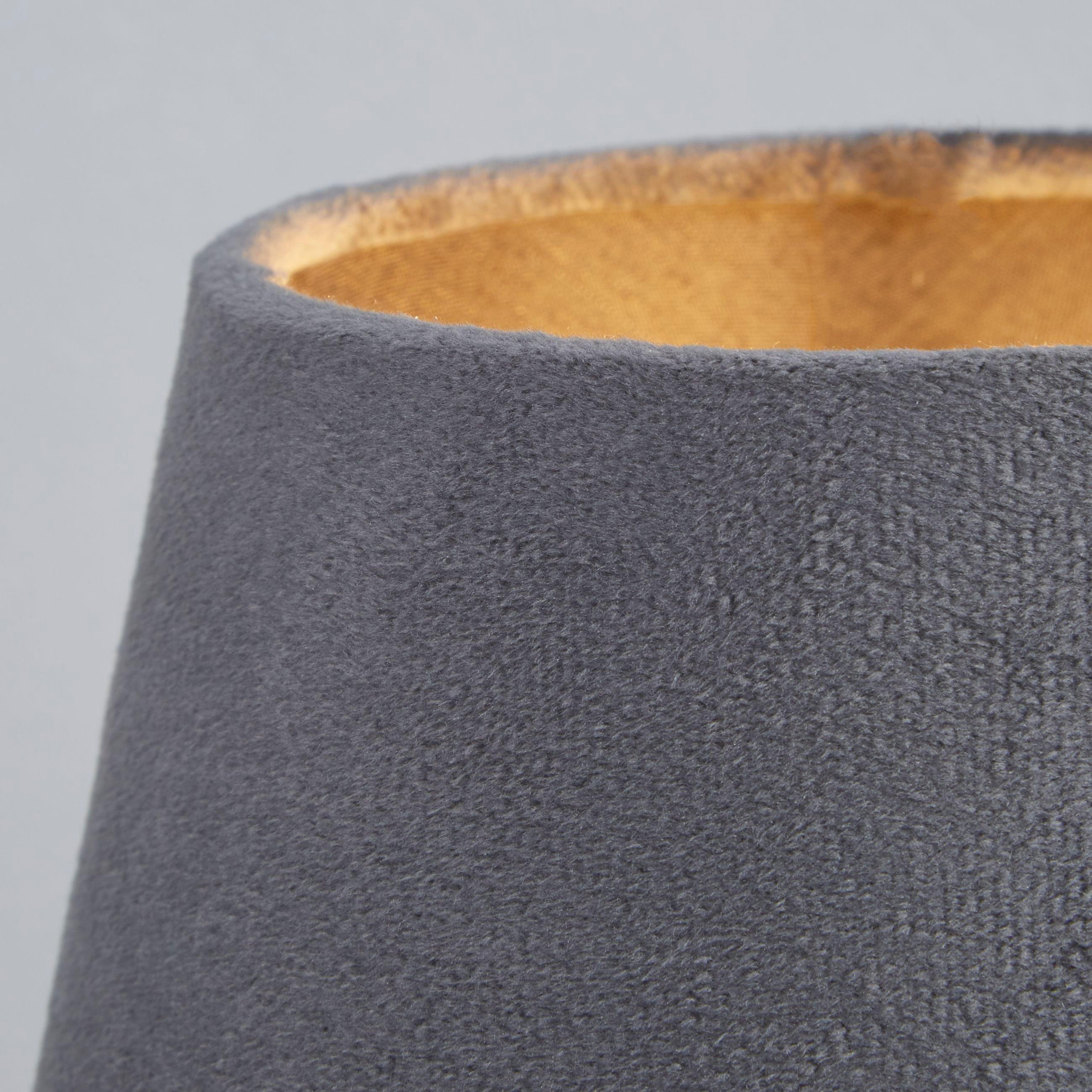 Charcoal - Lighting Collection - Velvet Drum Shade - 2