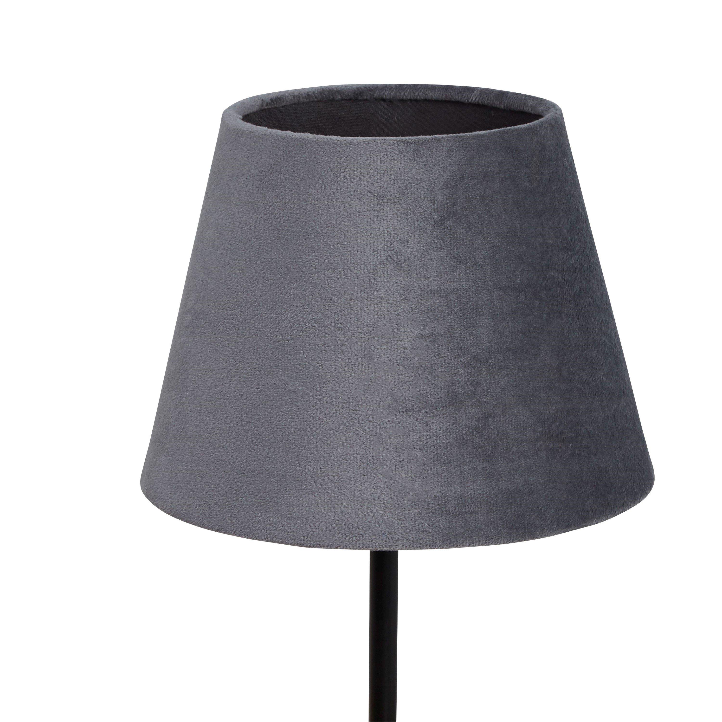 Charcoal - Lighting Collection - Velvet Drum Shade - 3