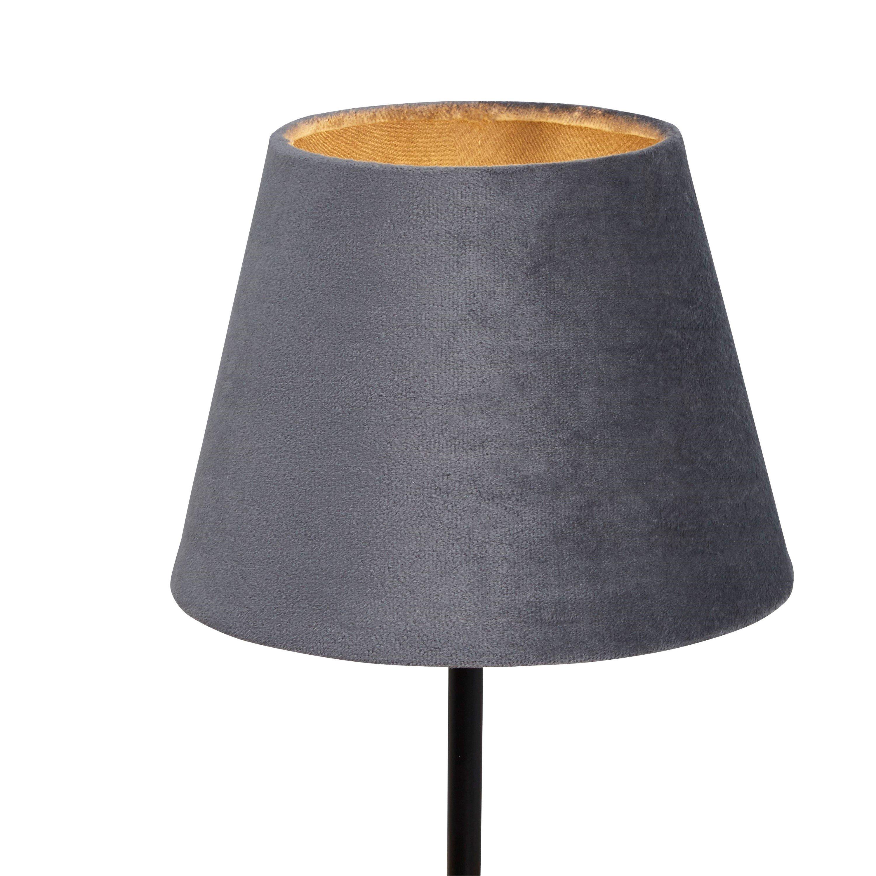Charcoal - Lighting Collection - Velvet Drum Shade - 4