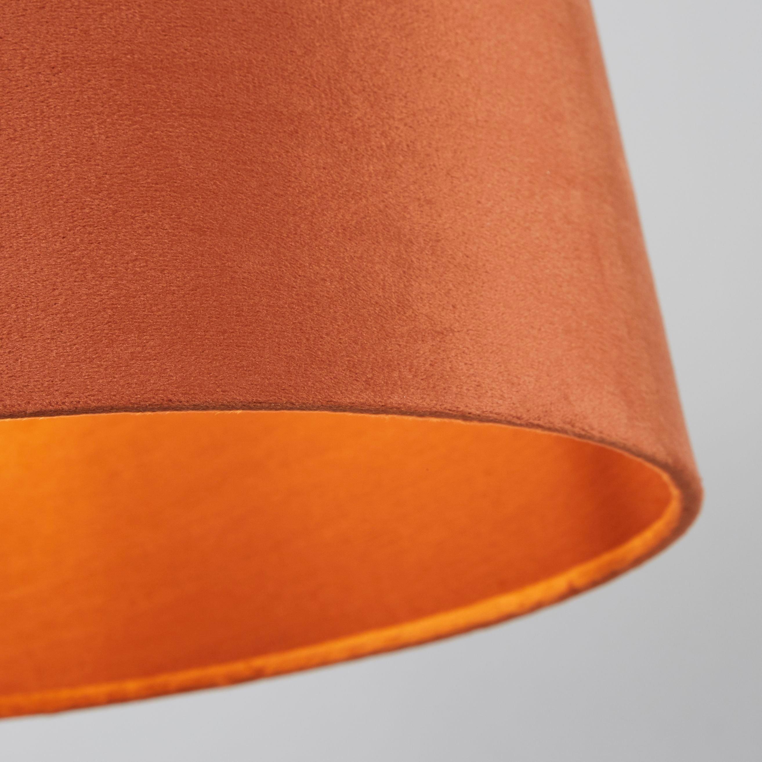 Orange - Lighting Collection - Velvet Drum Shade - 2