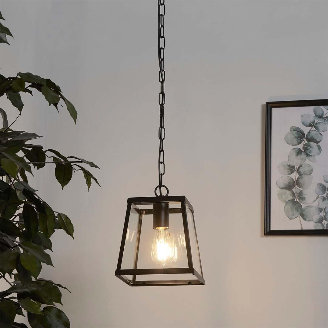 Lighting Collection 1 Light Industrial Pendant