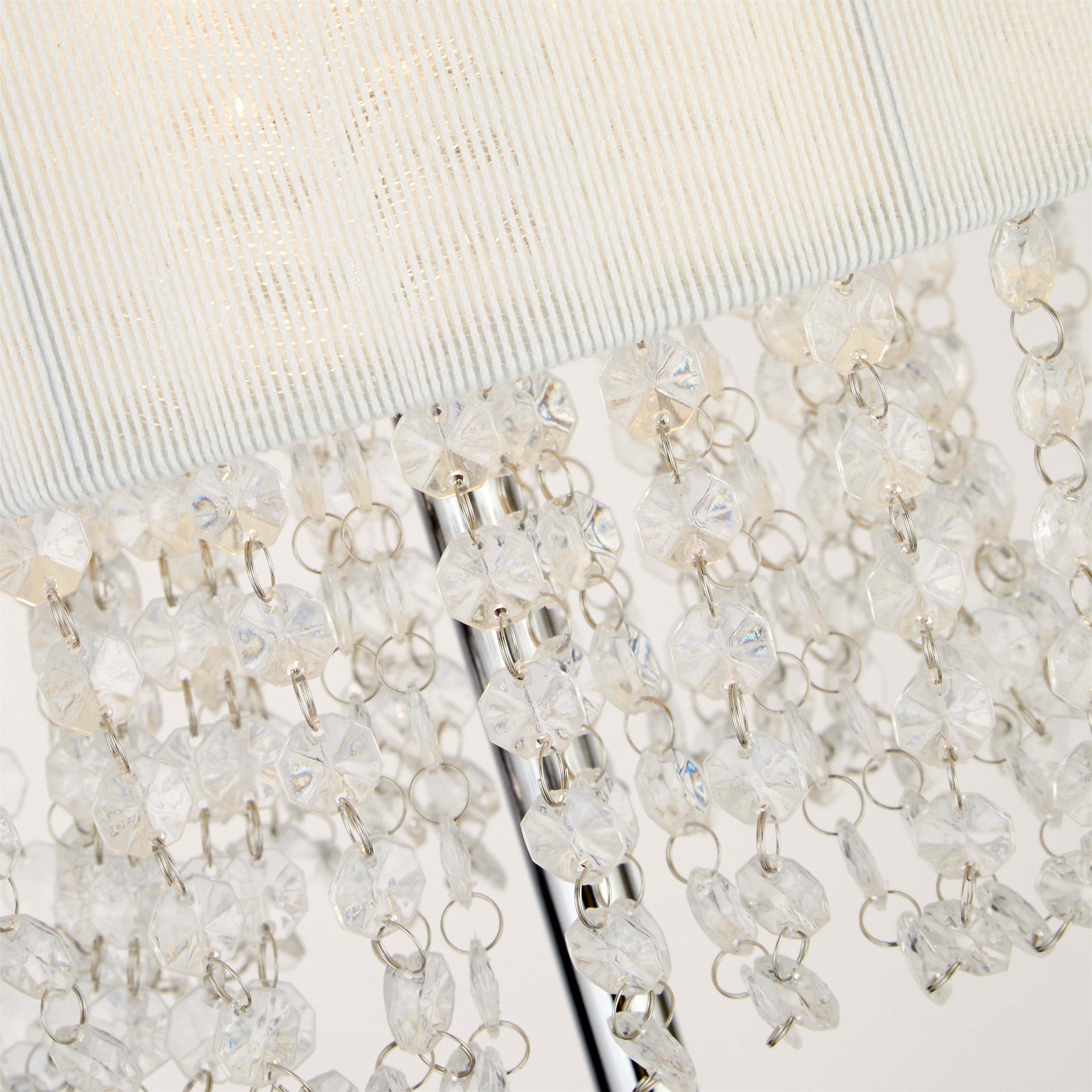 White - Lighting Collection - Shade Droplet Floor Lamp - 2