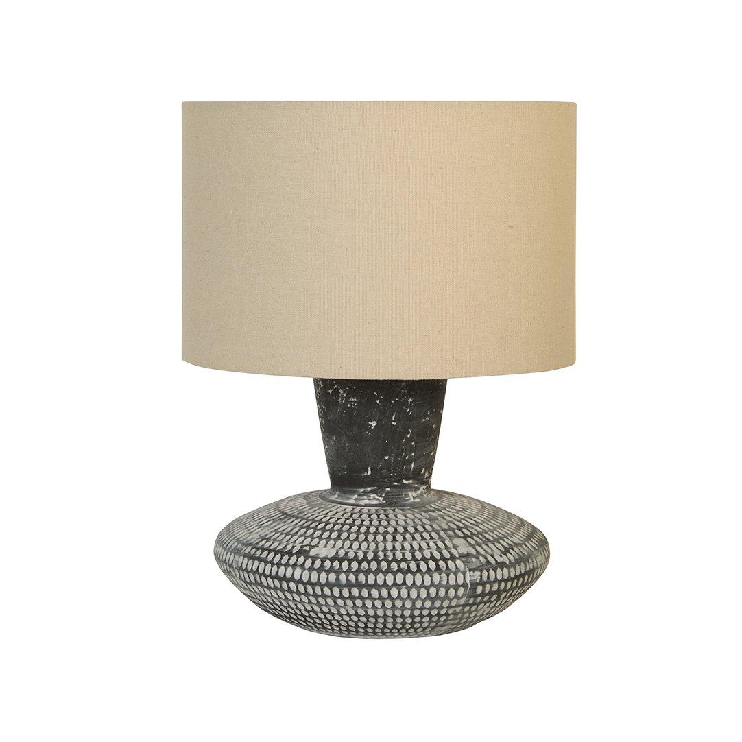 Black - Lighting Collection - Embossed Table Lamp - 3