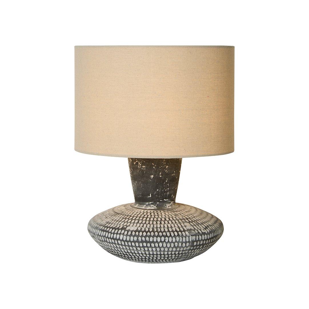 Black - Lighting Collection - Embossed Table Lamp - 4