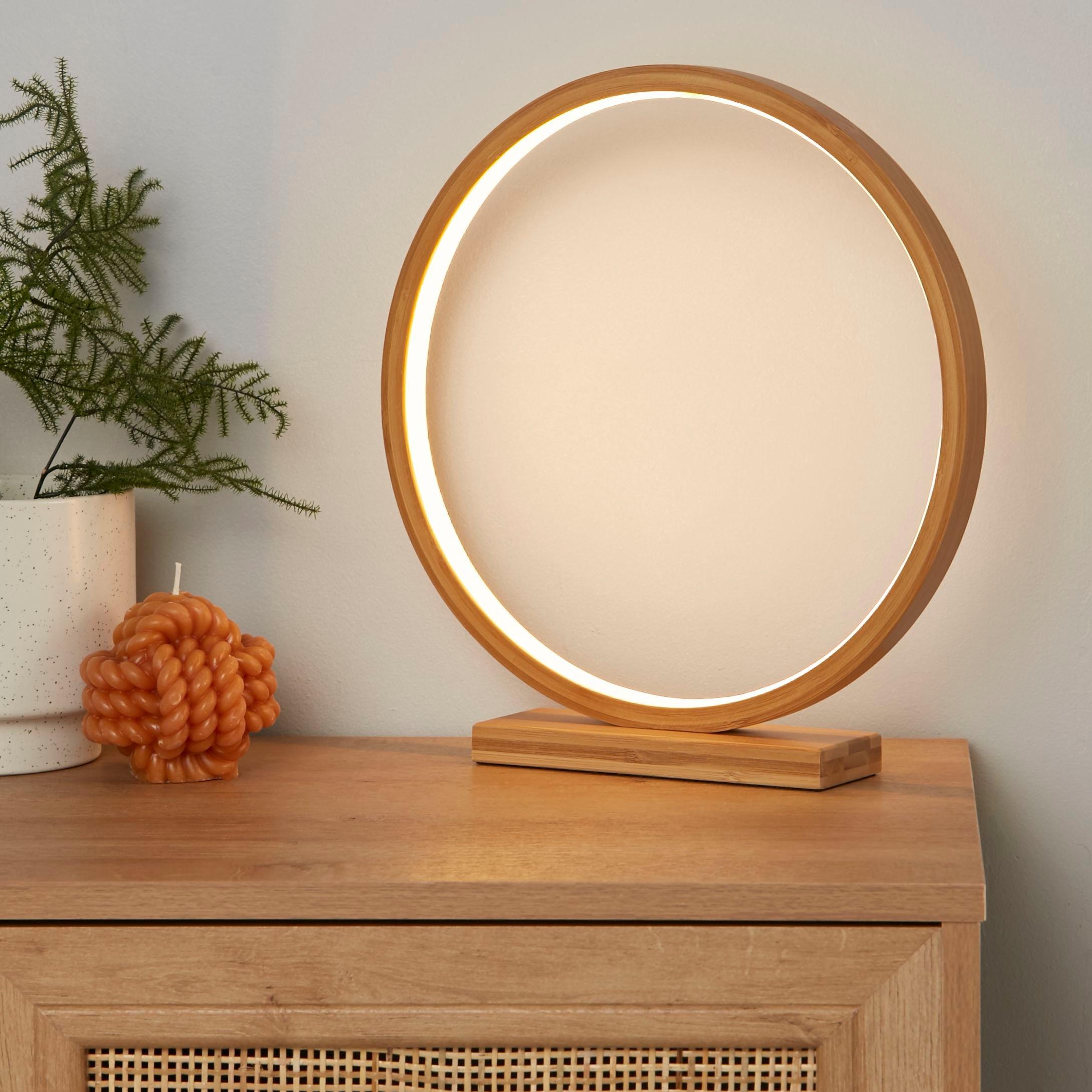 Natural - Lighting Collection - Bamboo LED Table Light - 1