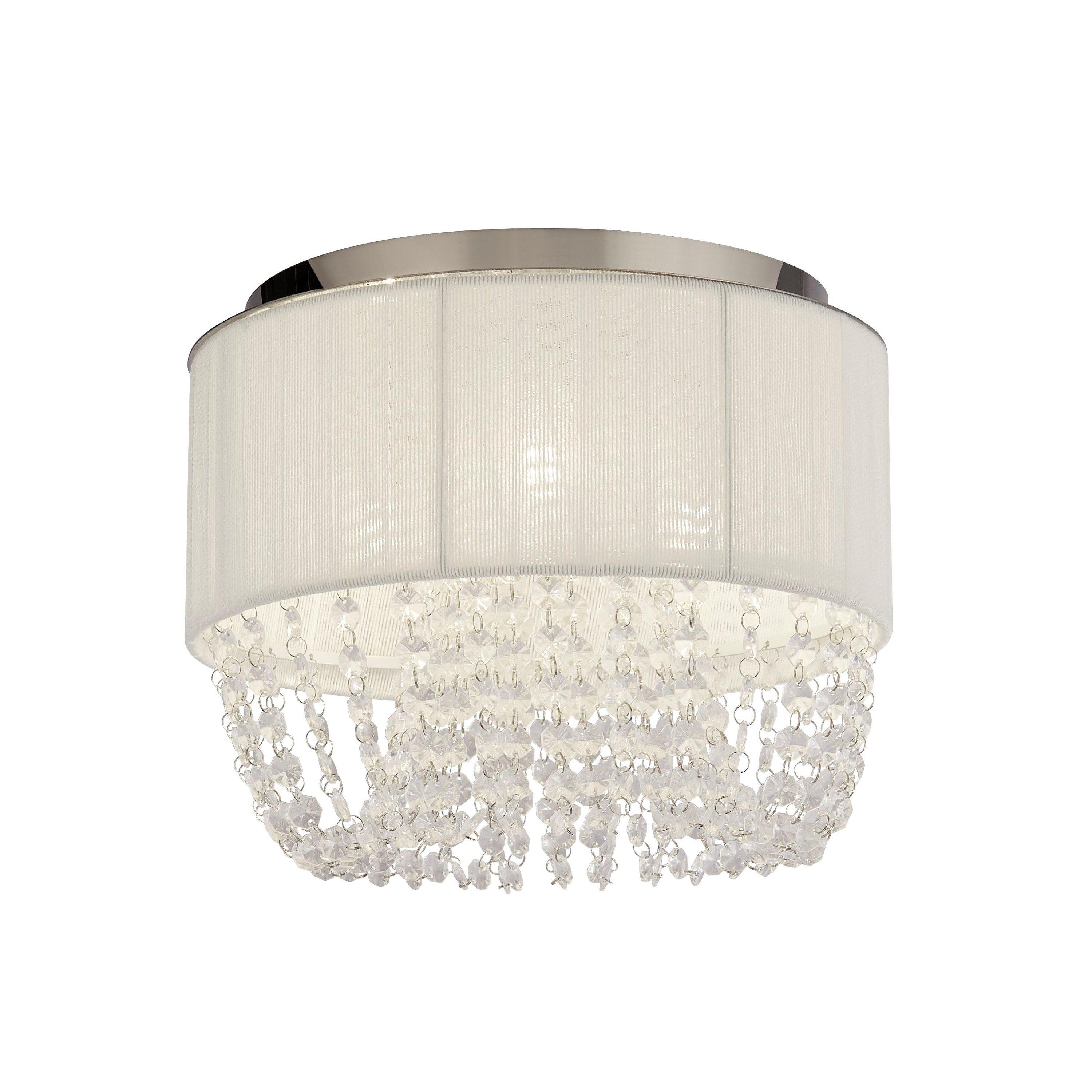 Grey - Lighting Collection - Shade Droplet 3 Light Flush - 4